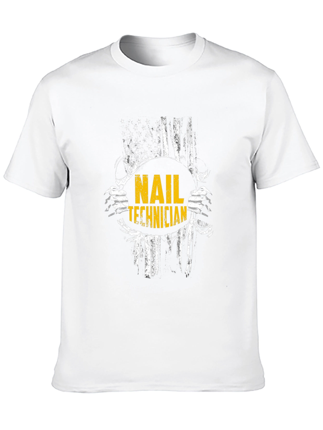 Nail Technician American Flag Graphic T-Shirt