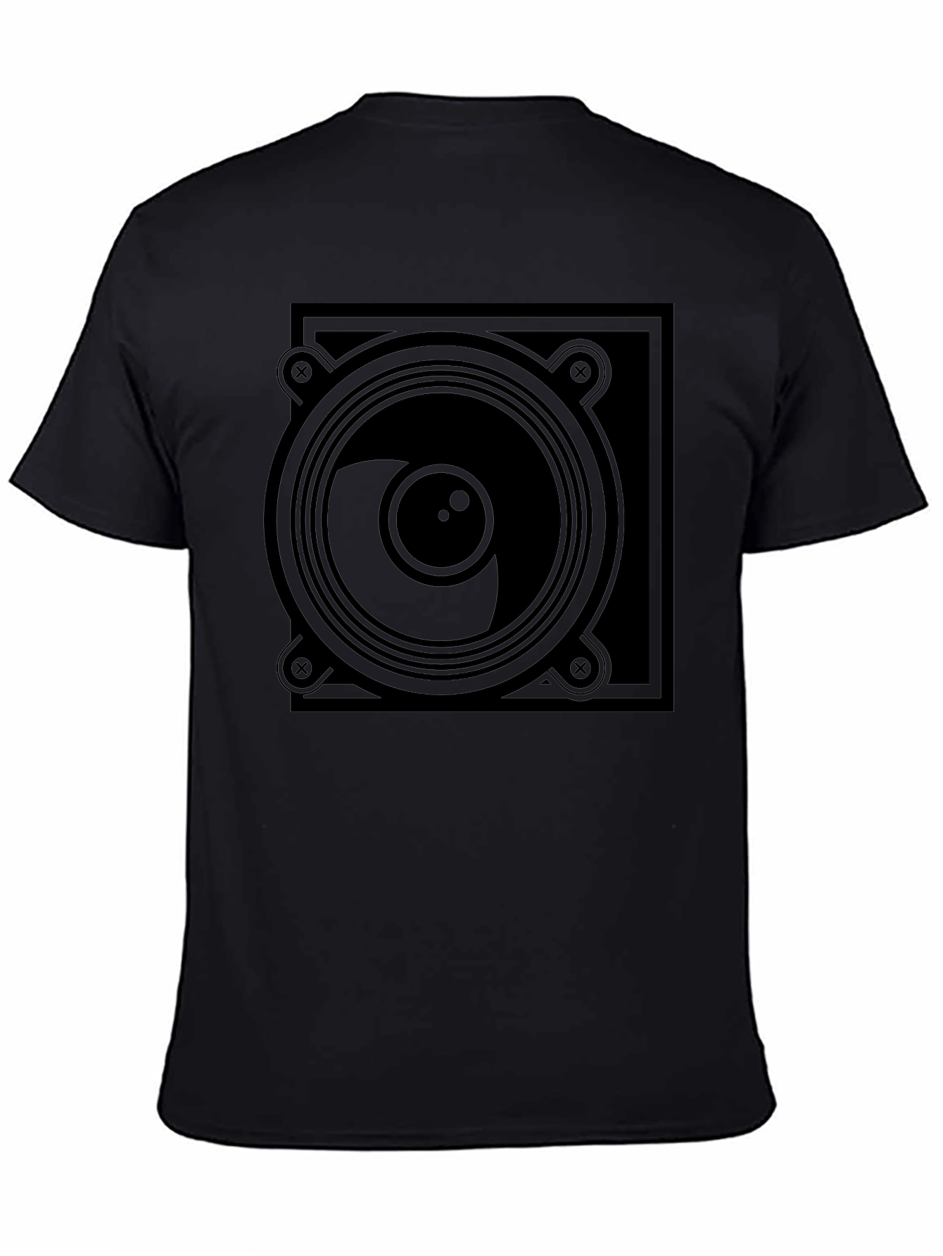 Speaker Graphic T-Shirt - Black Tee