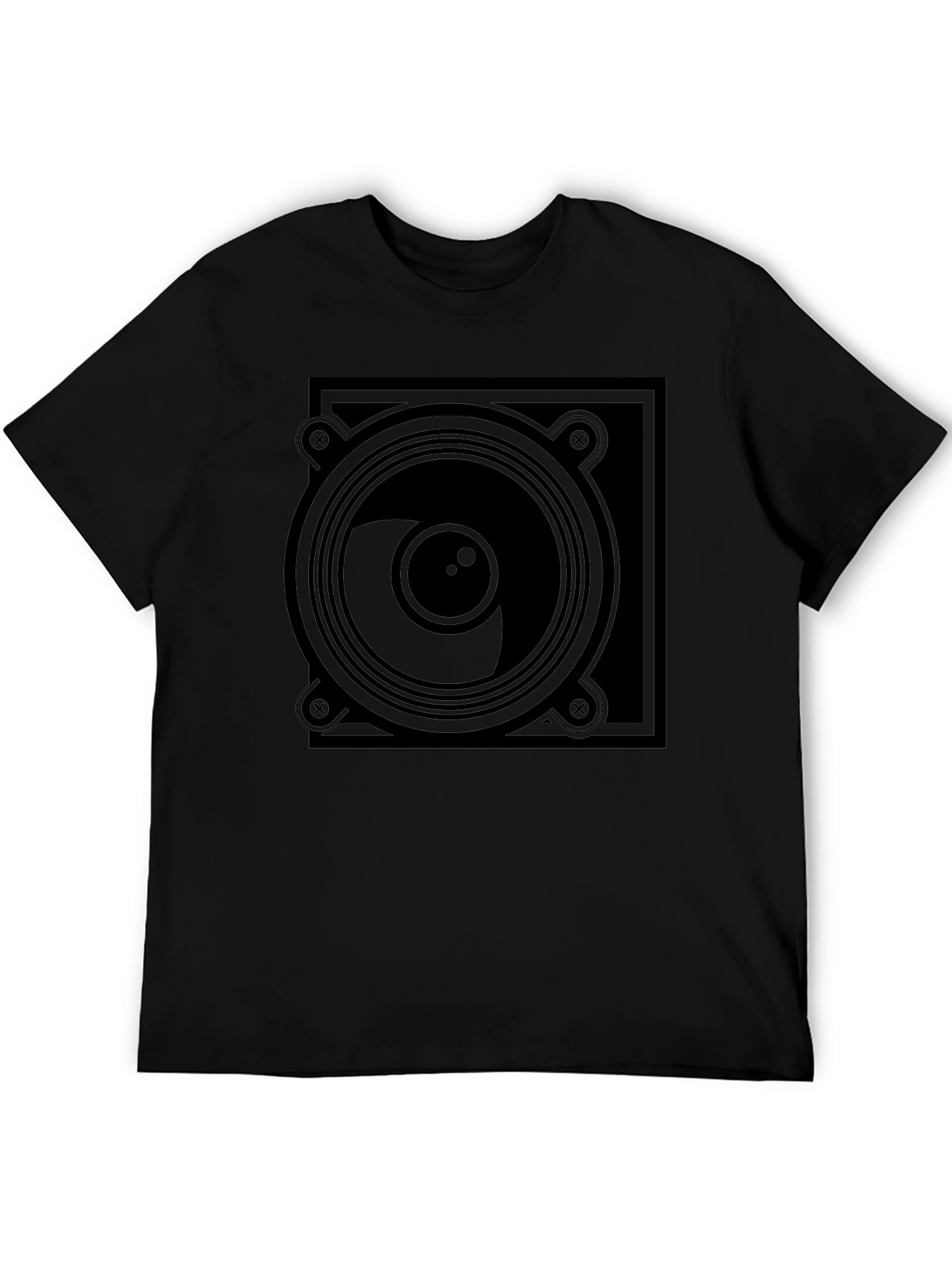 Speaker Graphic T-Shirt - Black Tee