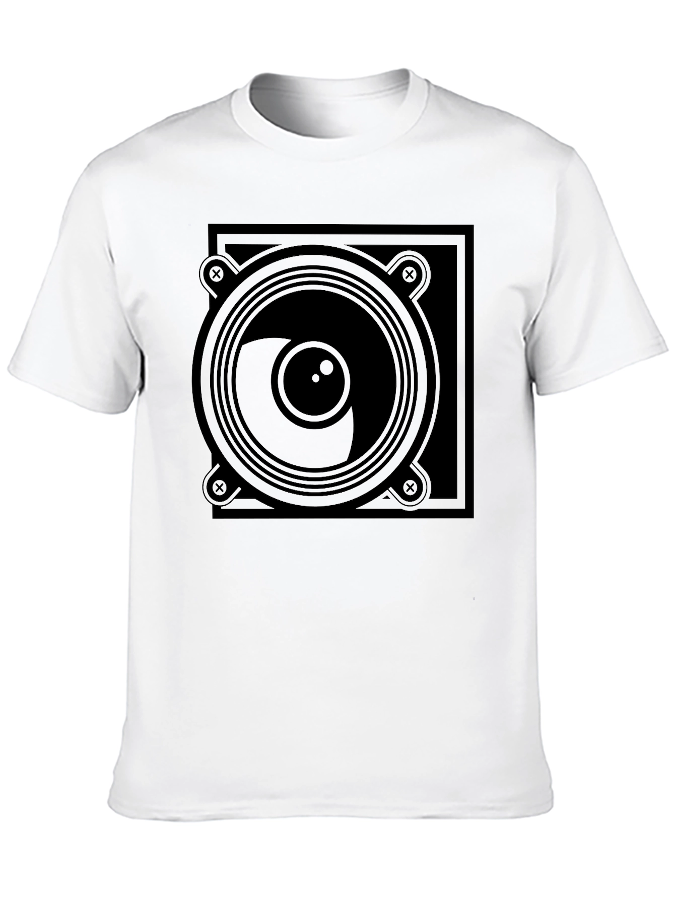 Speaker Graphic T-Shirt - Black Tee