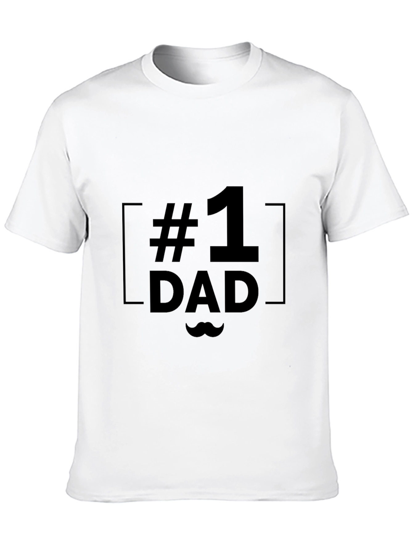 #1 Dad Black T-Shirt - Fathers Day Gift