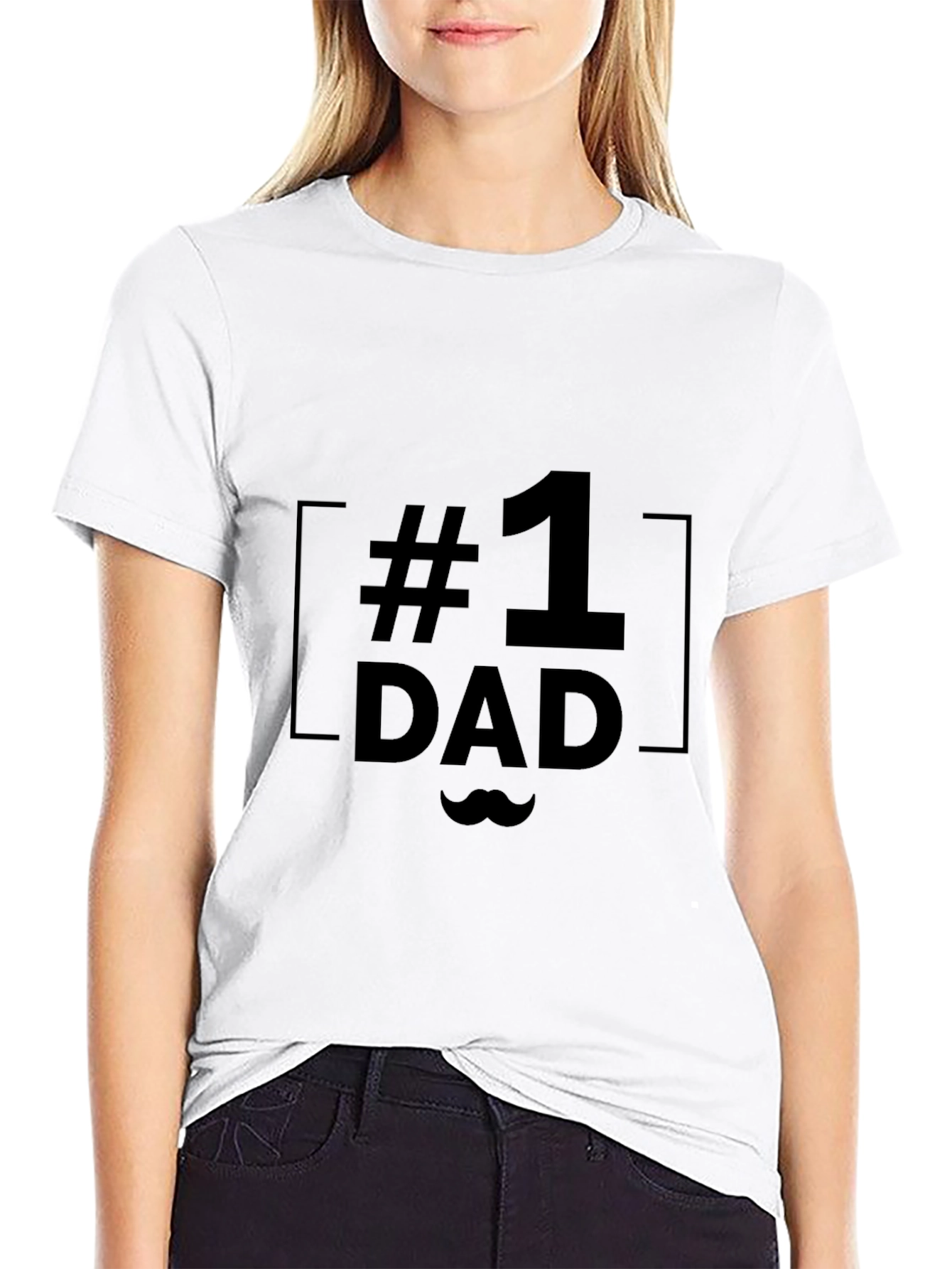 #1 Dad Black T-Shirt - Fathers Day Gift