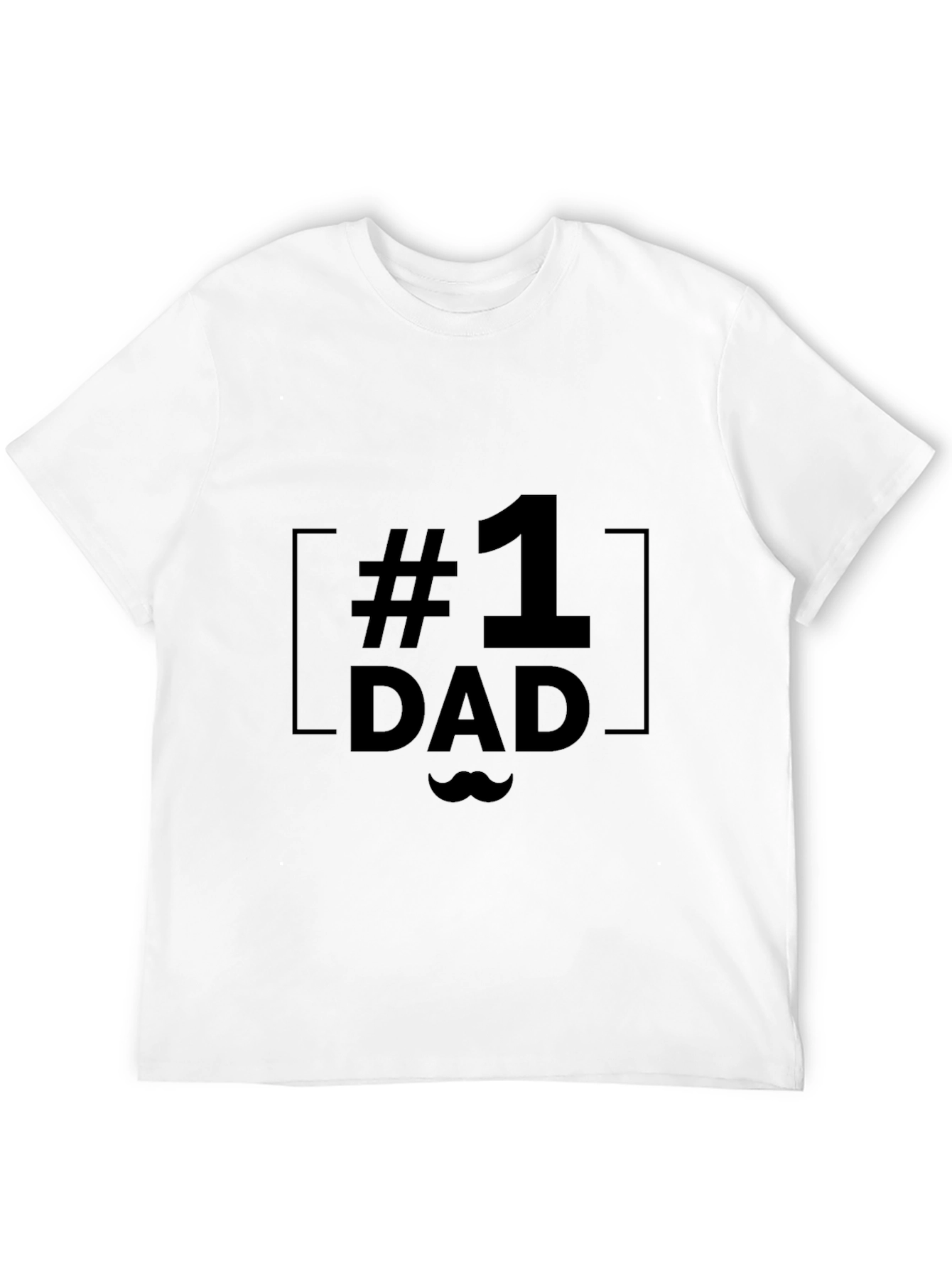#1 Dad Black T-Shirt - Fathers Day Gift