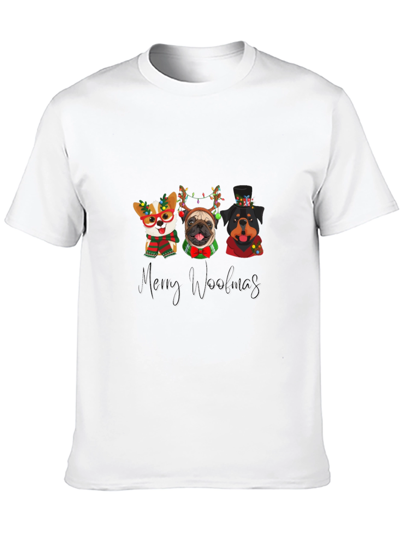 Merry Woolmas Dogs T-Shirt Holiday Gift