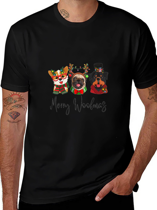 Merry Woolmas Dogs T-Shirt Holiday Gift