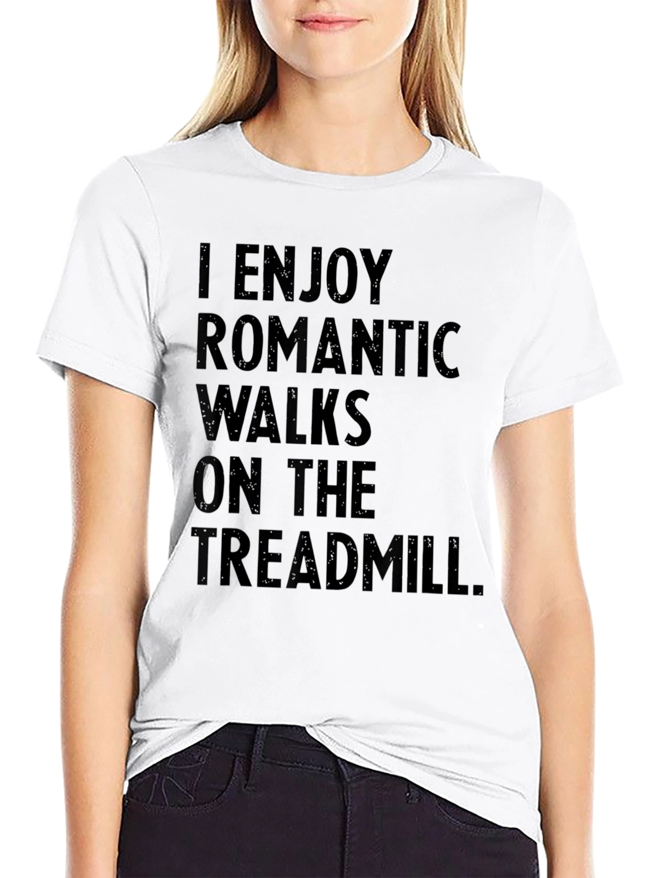 Funny Treadmill Workout Graphic T-Shirt
