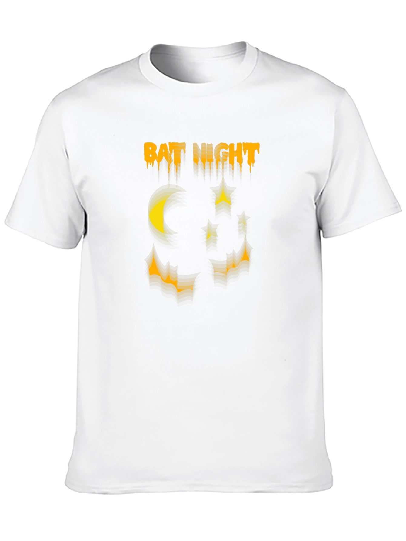 Bat Night Graphic Tee - Halloween Shirt