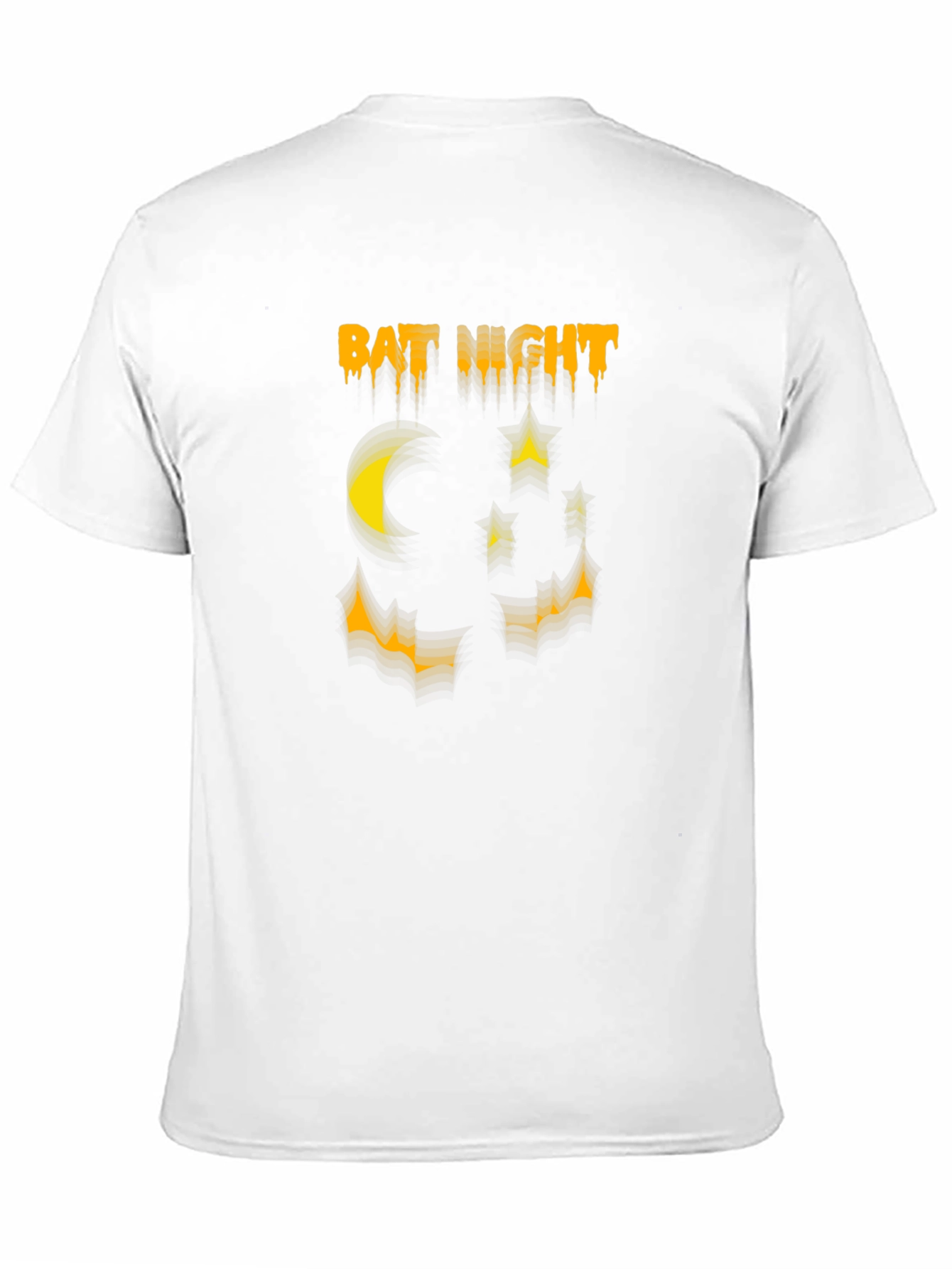 Bat Night Graphic Tee - Halloween Shirt
