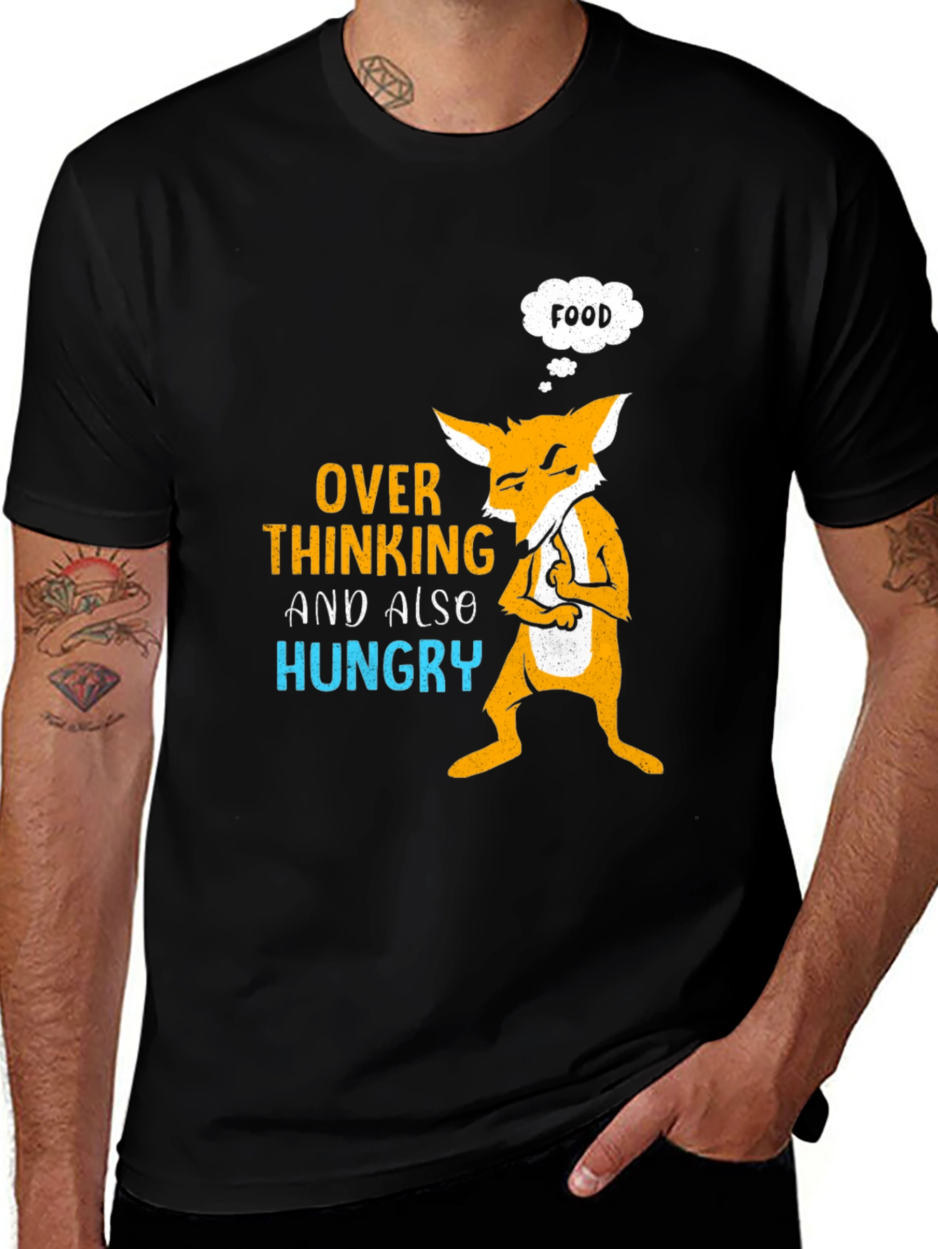 Overthinking and Hungry Fox T-Shirt