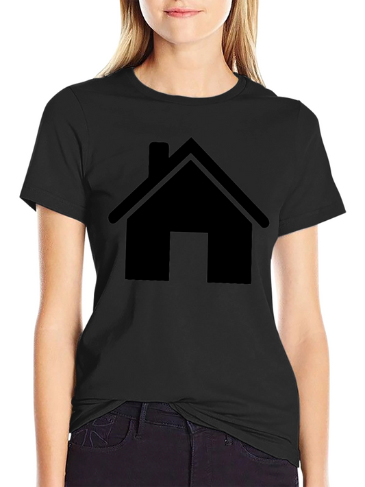 Home Icon Black T-Shirt - Simple Graphic Tee