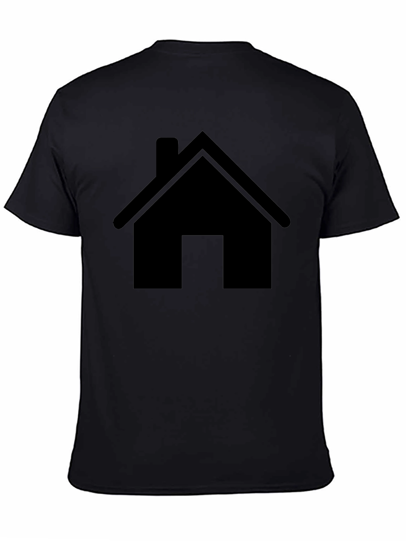 Home Icon Black T-Shirt - Simple Graphic Tee
