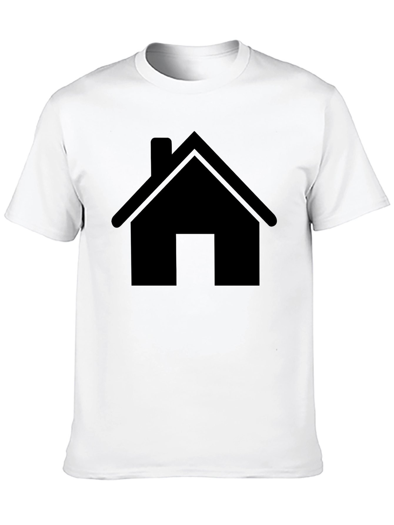 Home Icon Black T-Shirt - Simple Graphic Tee