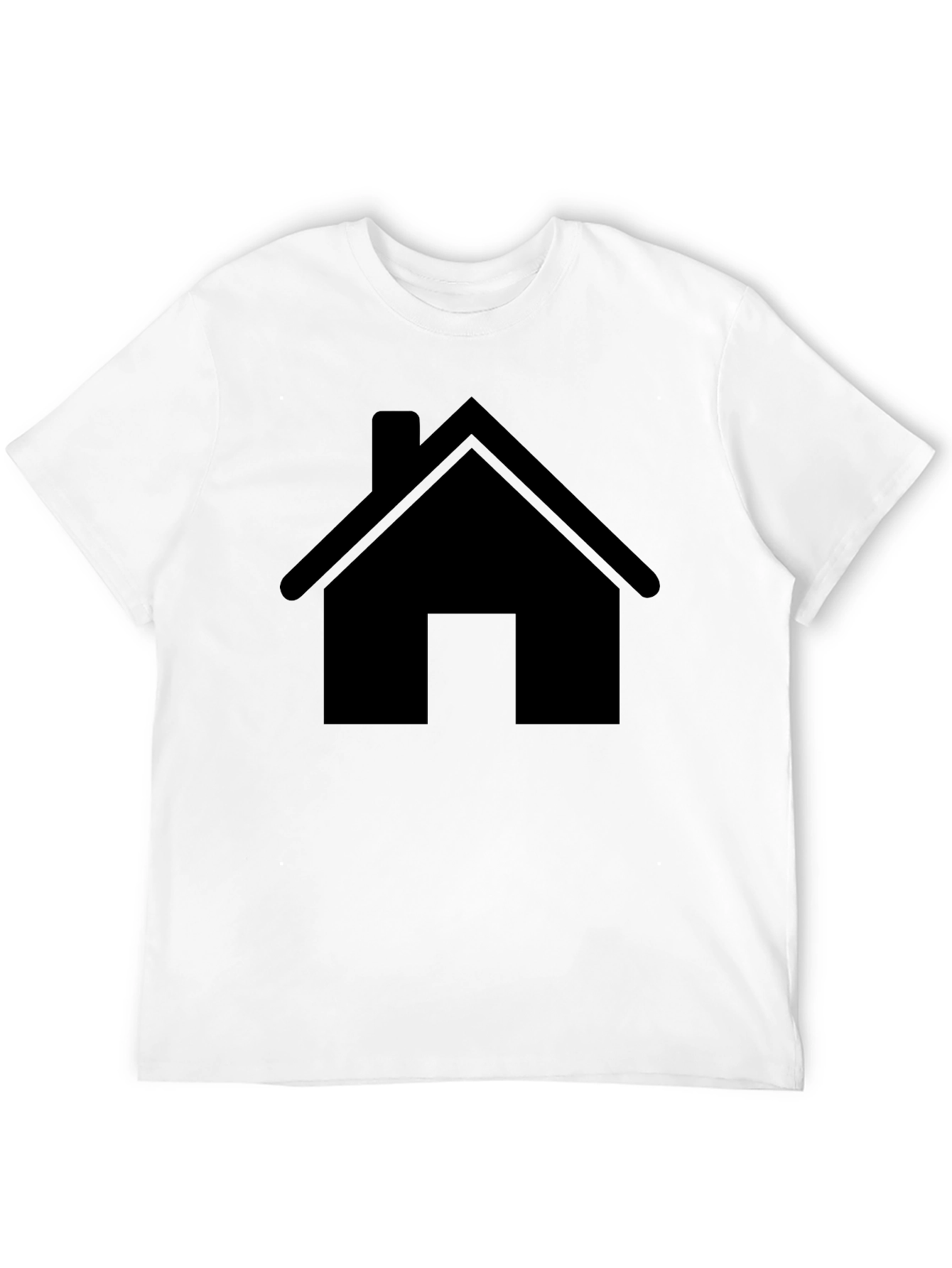 Home Icon Black T-Shirt - Simple Graphic Tee