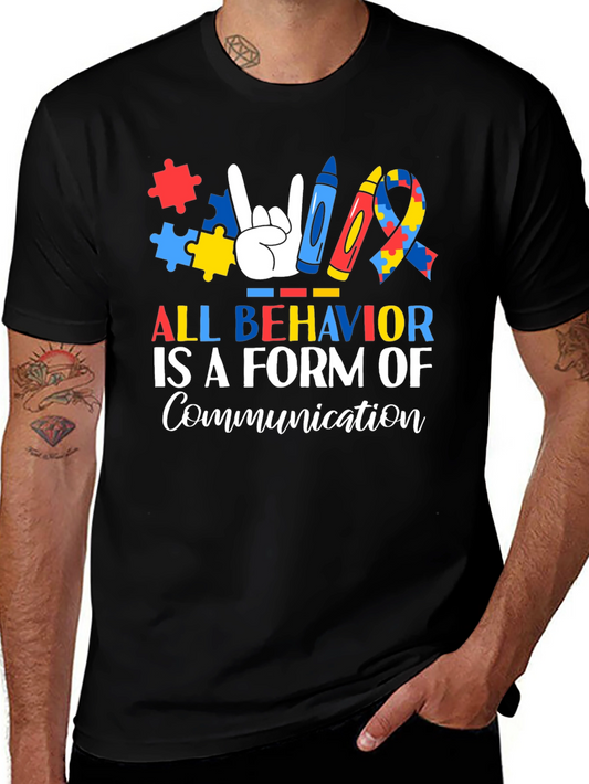 Autism Awareness T-Shirt: All Behavior is Communication