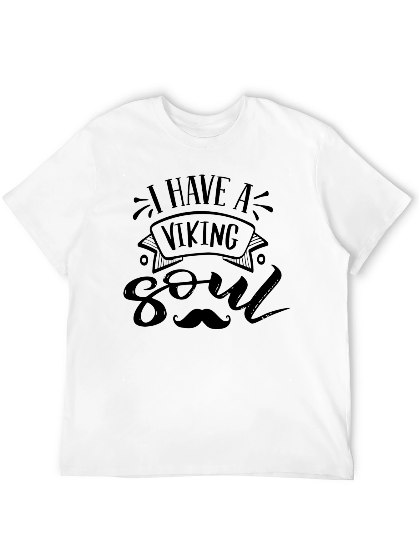 Viking Soul Graphic T-Shirt - Black