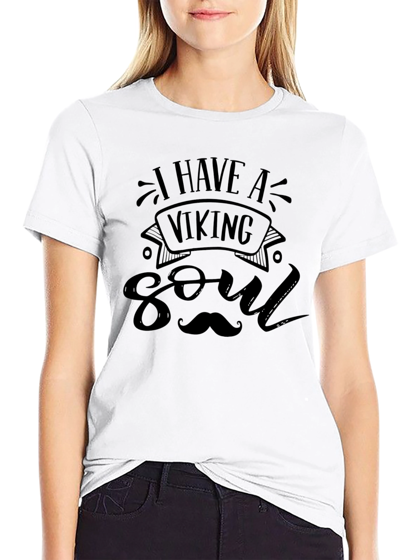 Viking Soul Graphic T-Shirt - Black
