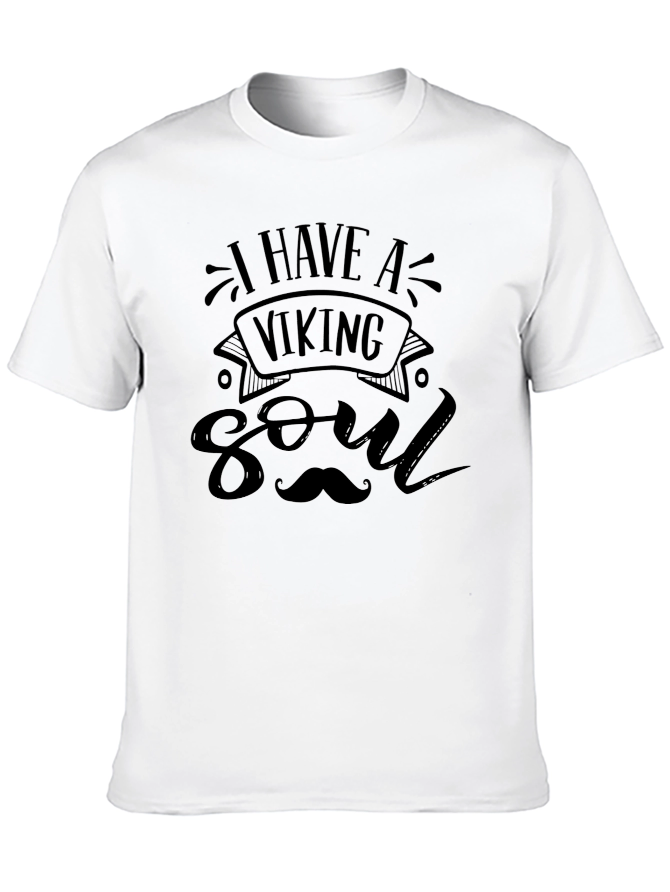 Viking Soul Graphic T-Shirt - Black