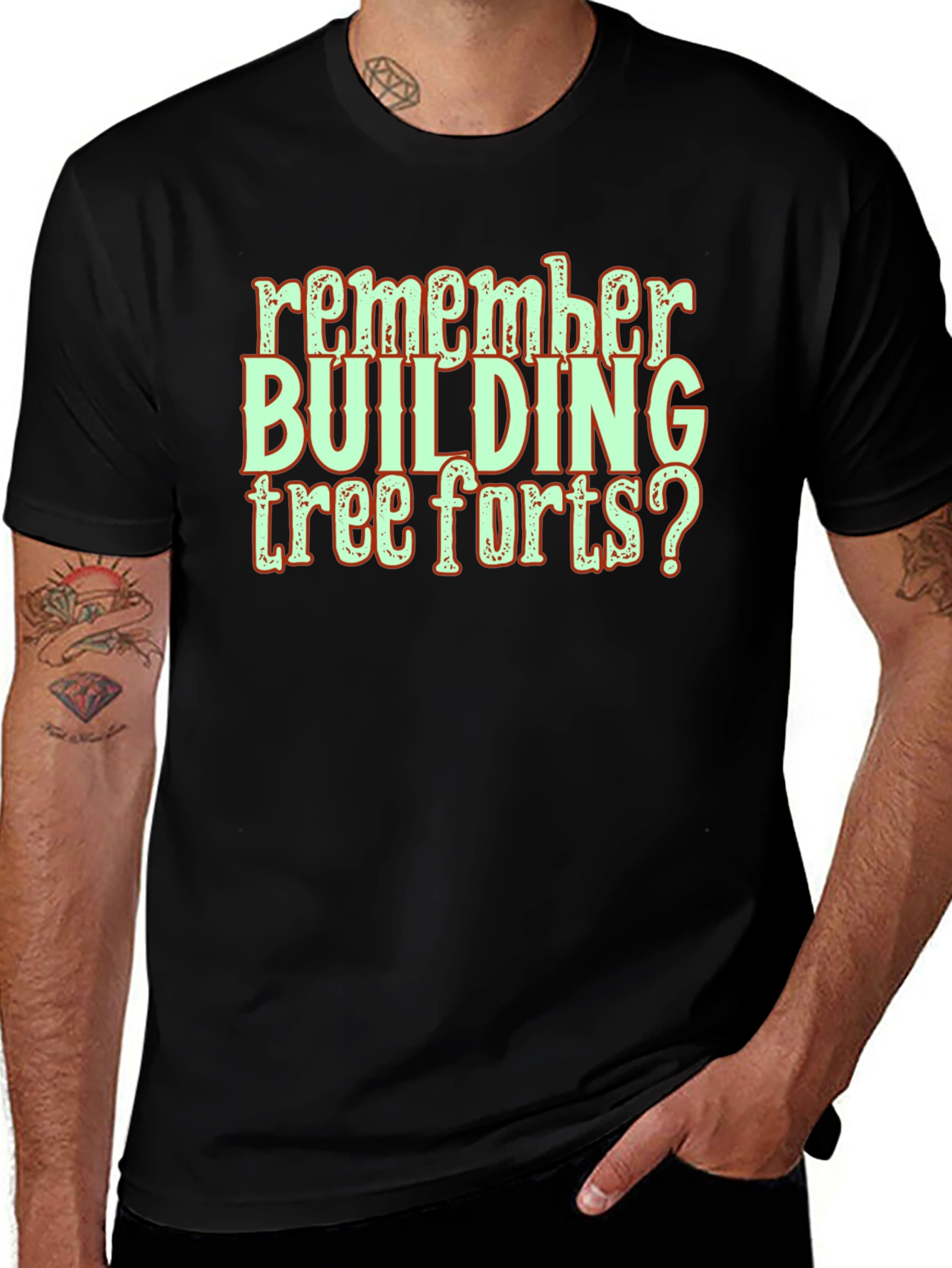 Remember Building Tree Forts? Graphic Tee