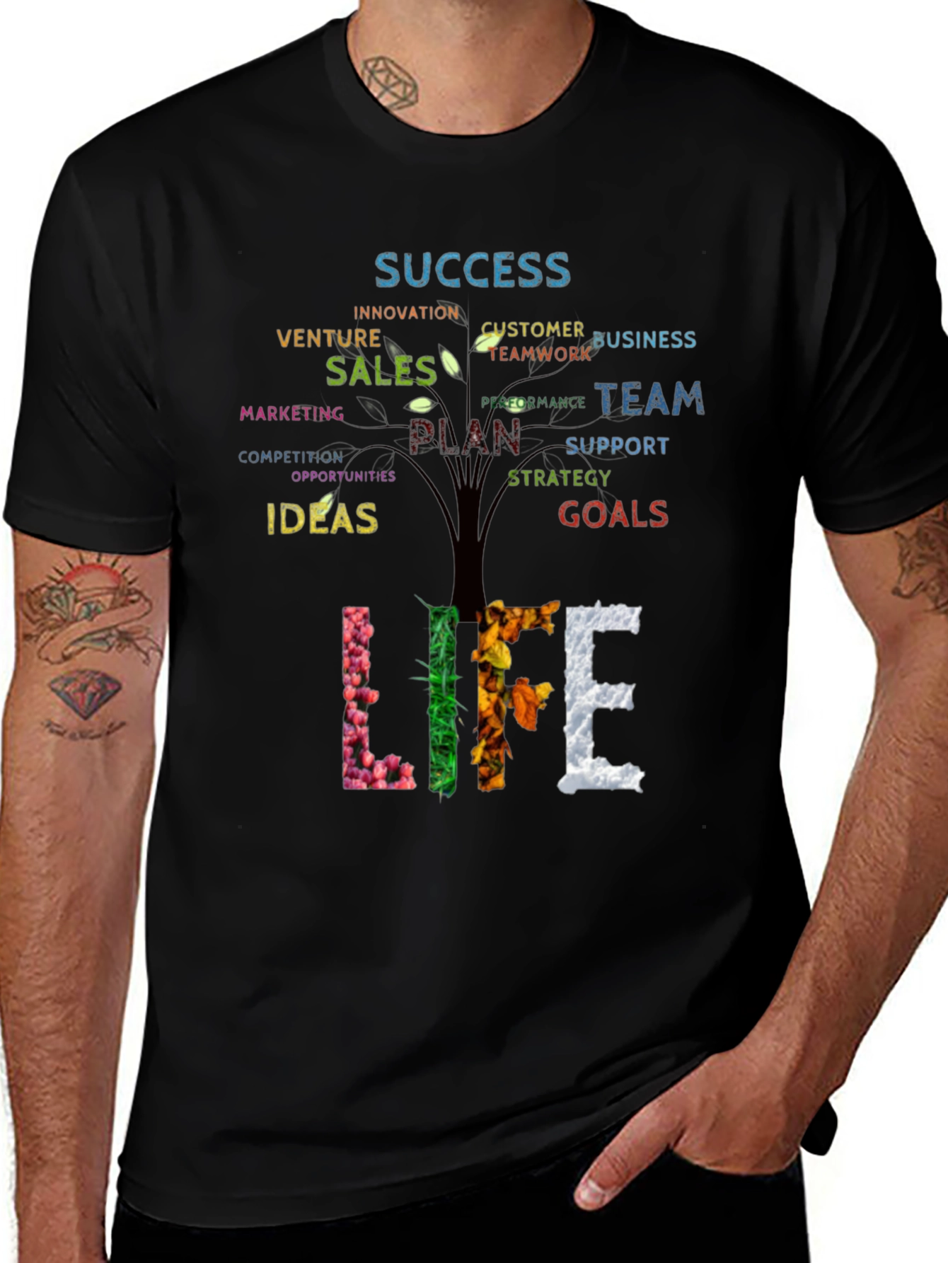 Success Tree Graphic T-Shirt