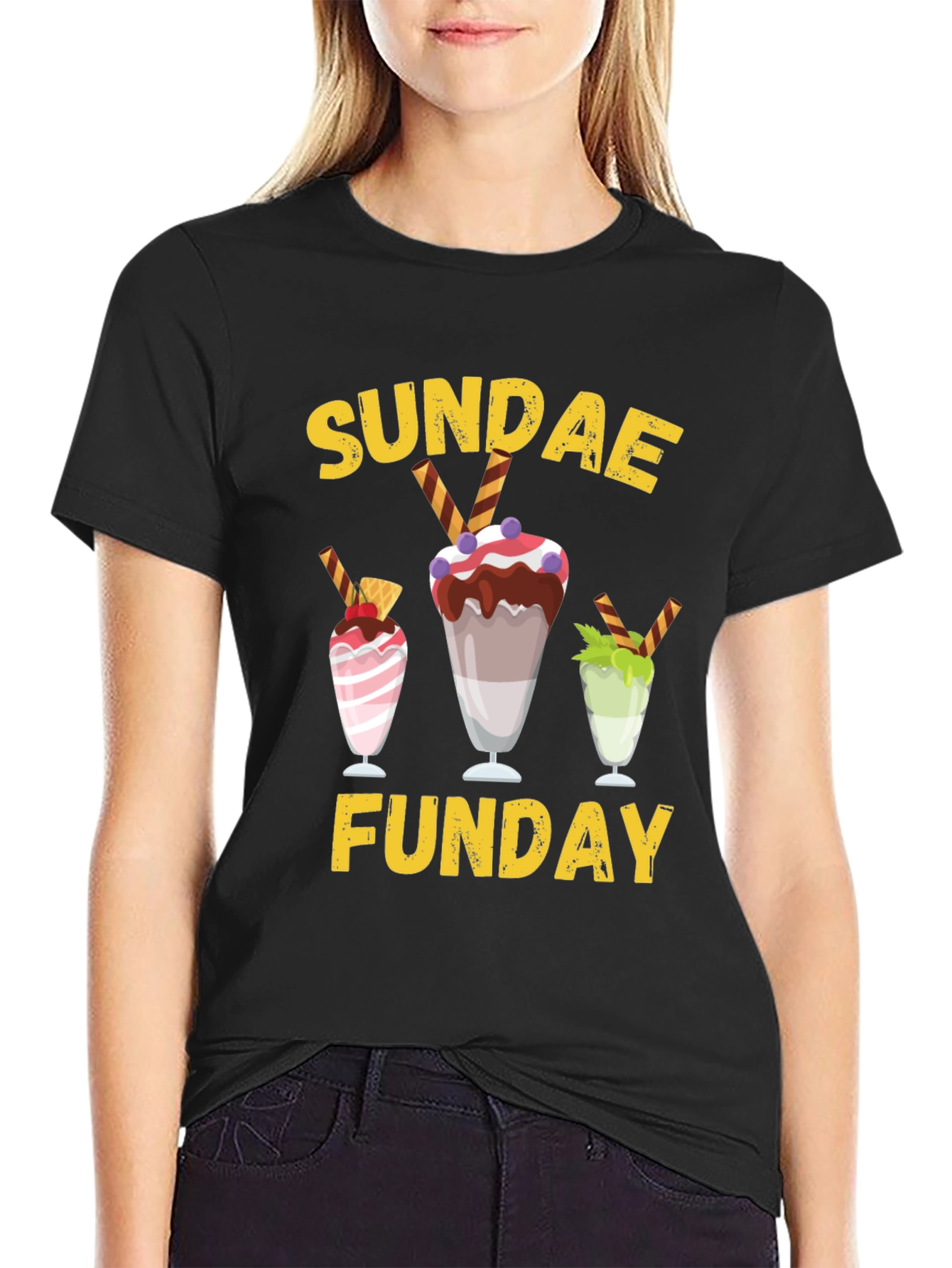 Sundae Funday Graphic T-Shirt | Ice Cream Lover Tee