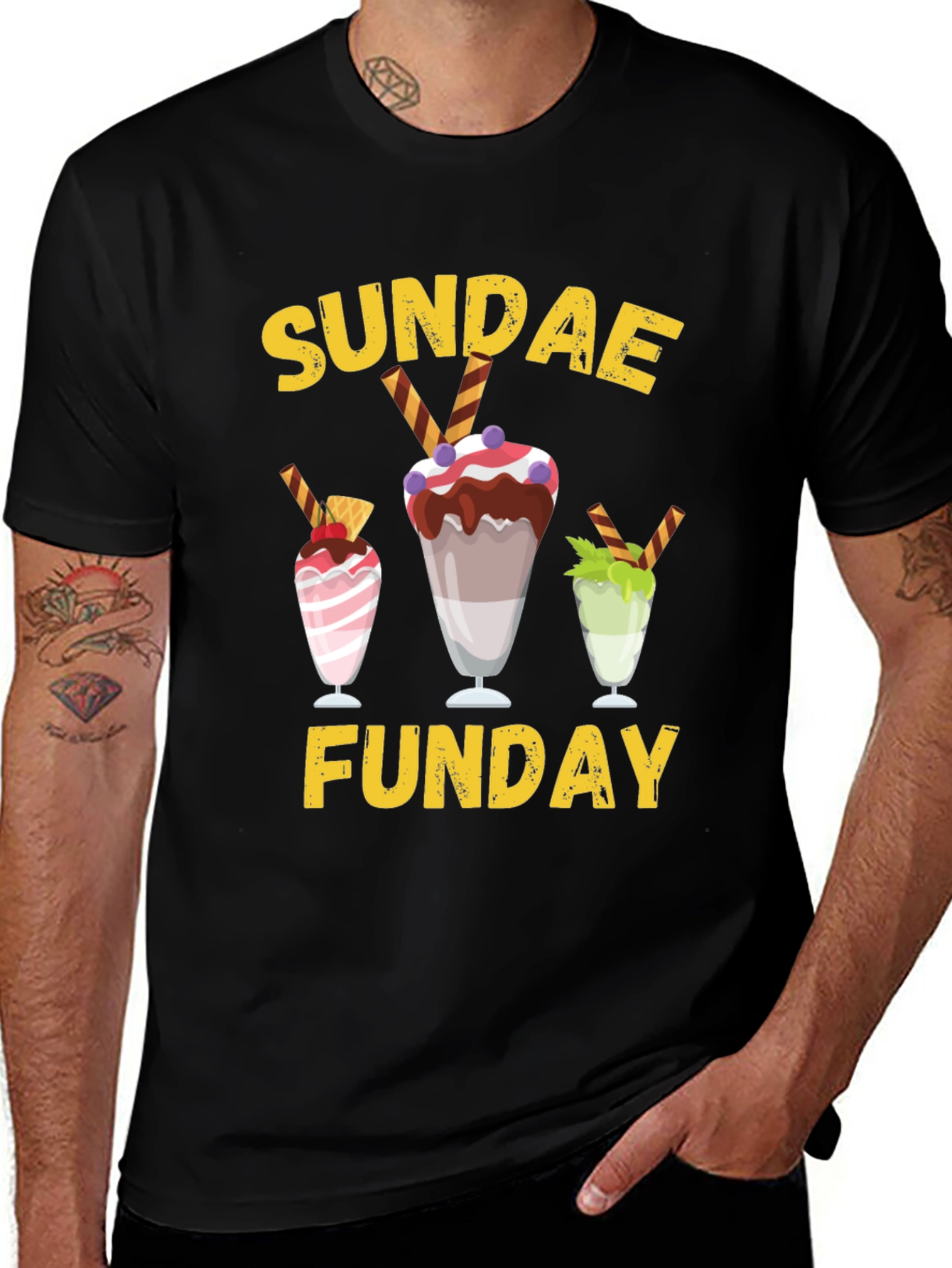 Sundae Funday Graphic T-Shirt | Ice Cream Lover Tee