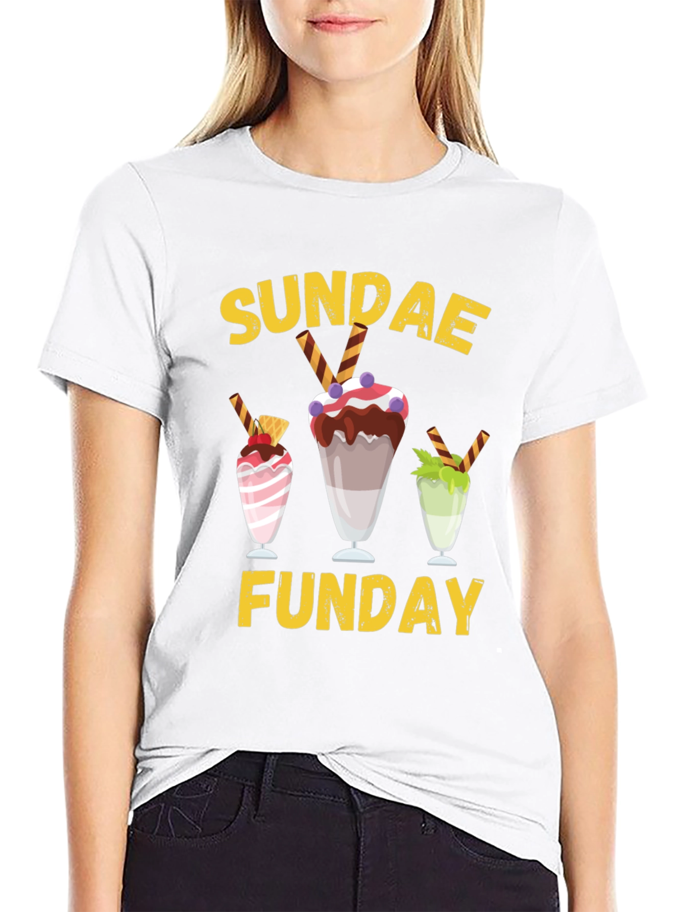 Sundae Funday Graphic T-Shirt | Ice Cream Lover Tee