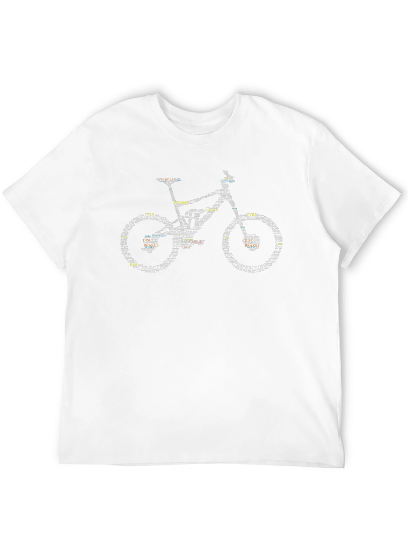 Mountain Bike Word Art T-Shirt