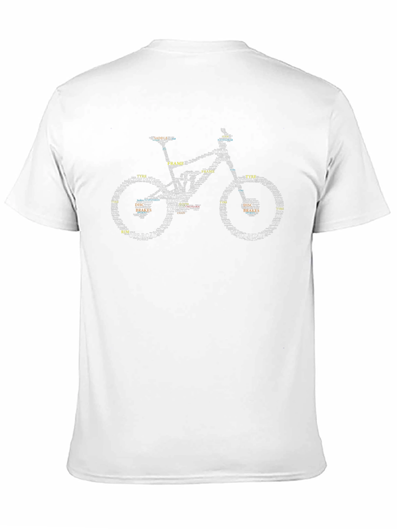 Mountain Bike Word Art T-Shirt
