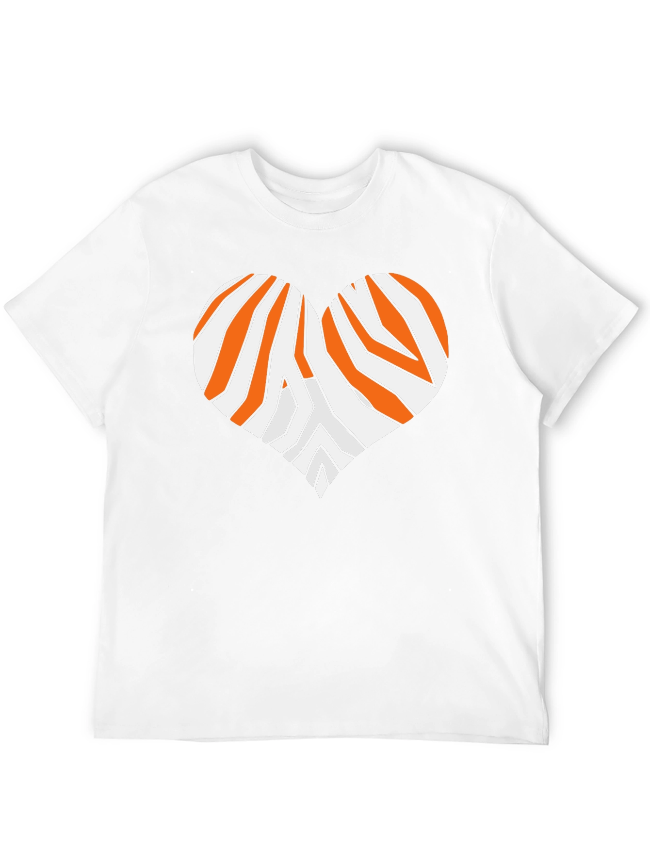 Tiger Stripe Heart Graphic Tee - Black