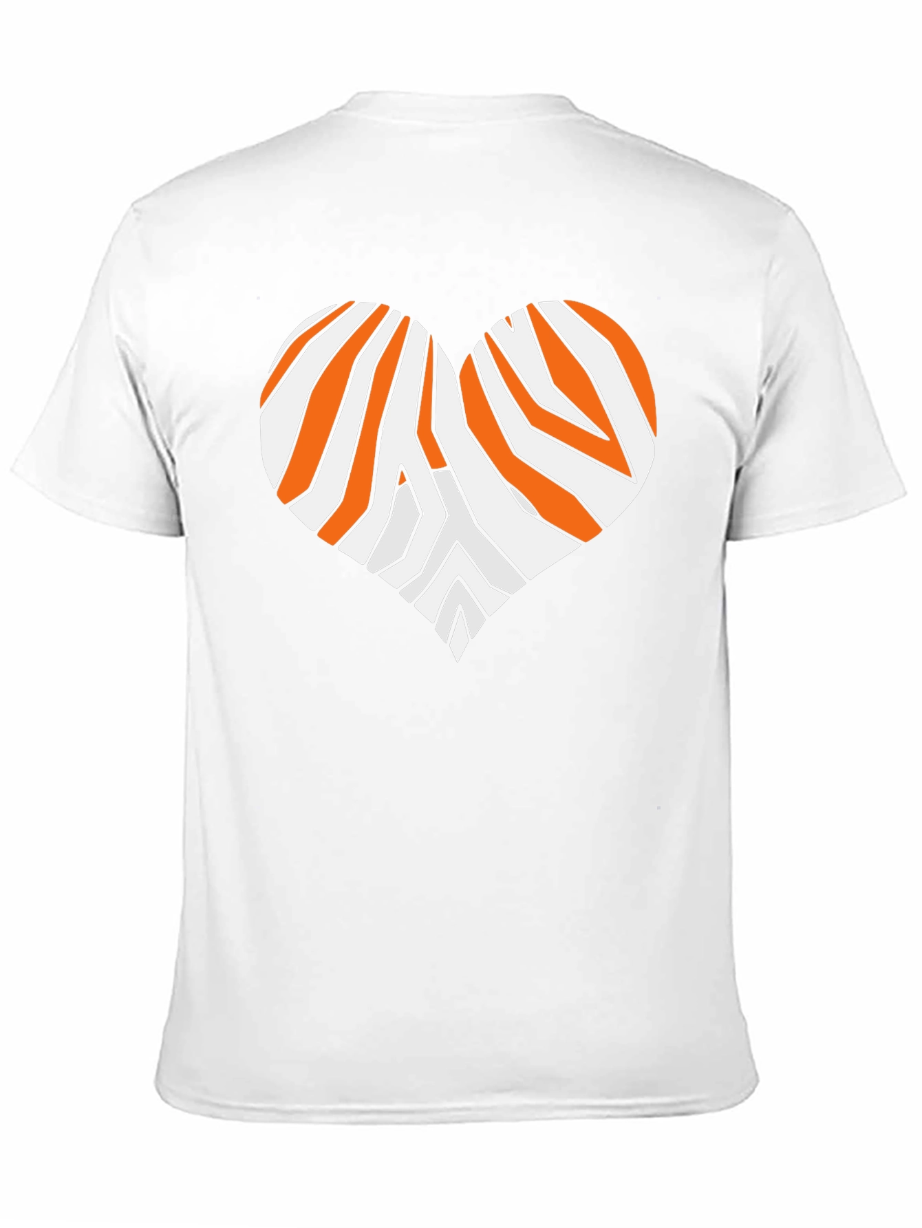 Tiger Stripe Heart Graphic Tee - Black