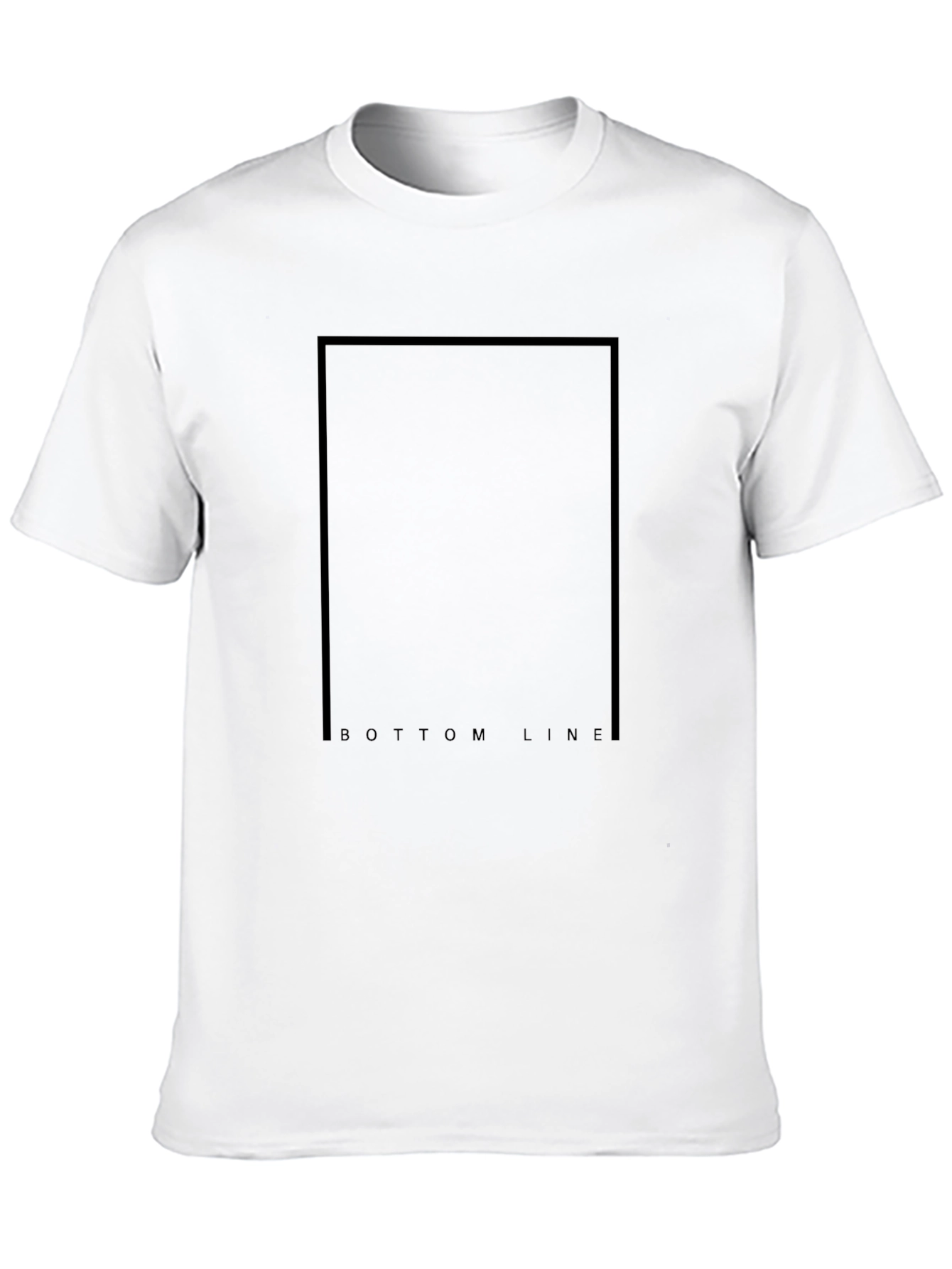 Bottom Line Black Tee
