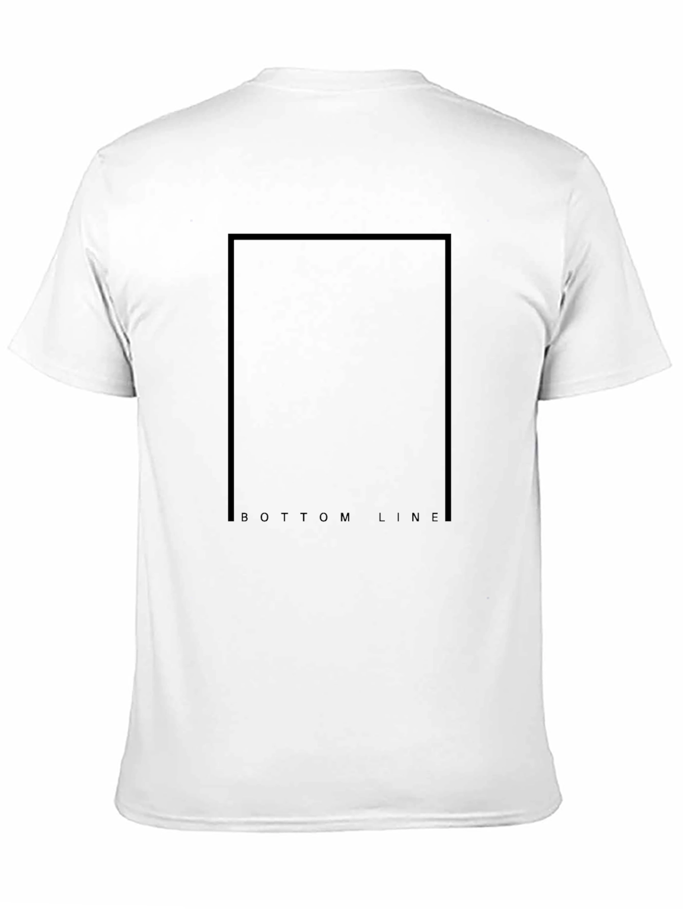 Bottom Line Black Tee