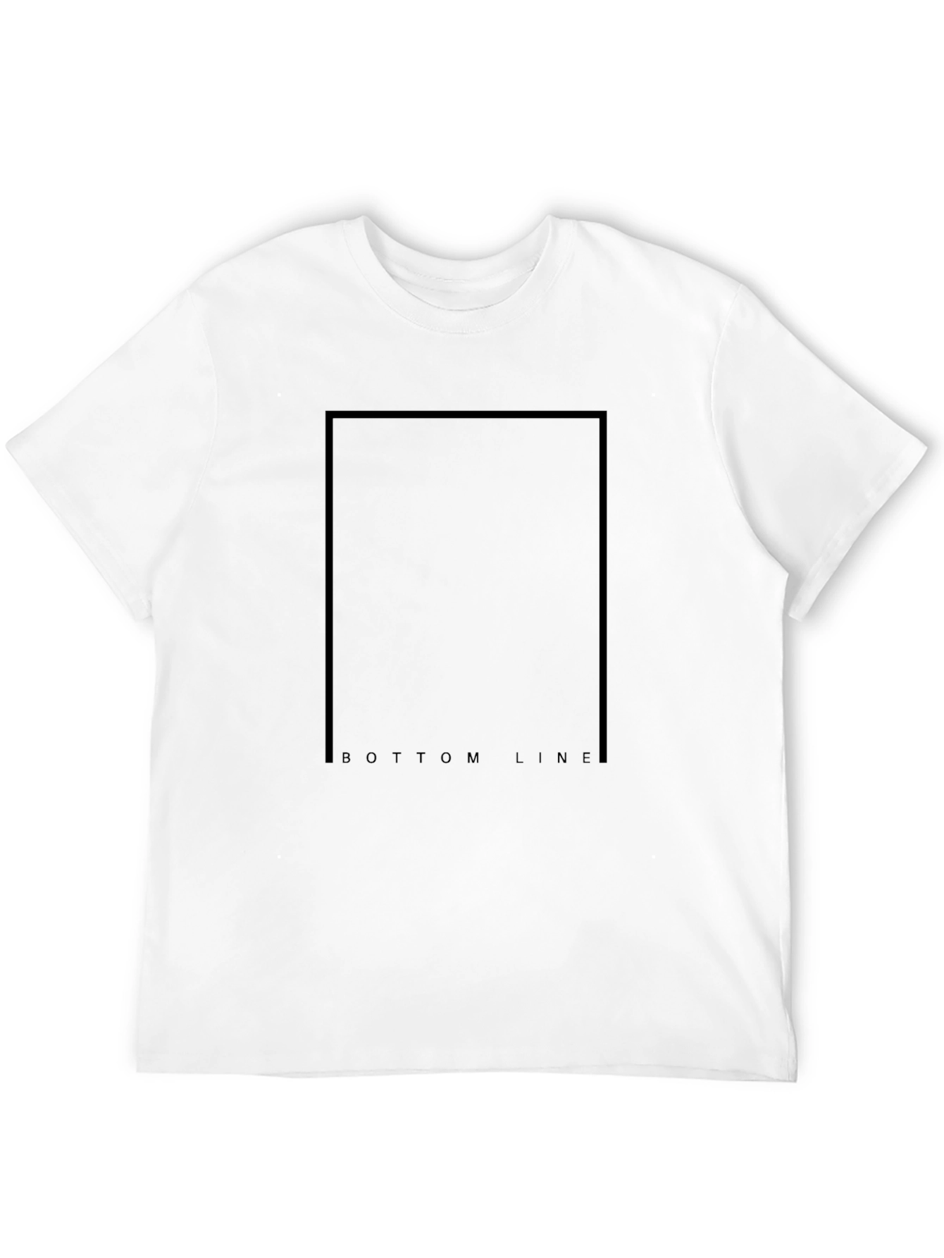 Bottom Line Black Tee