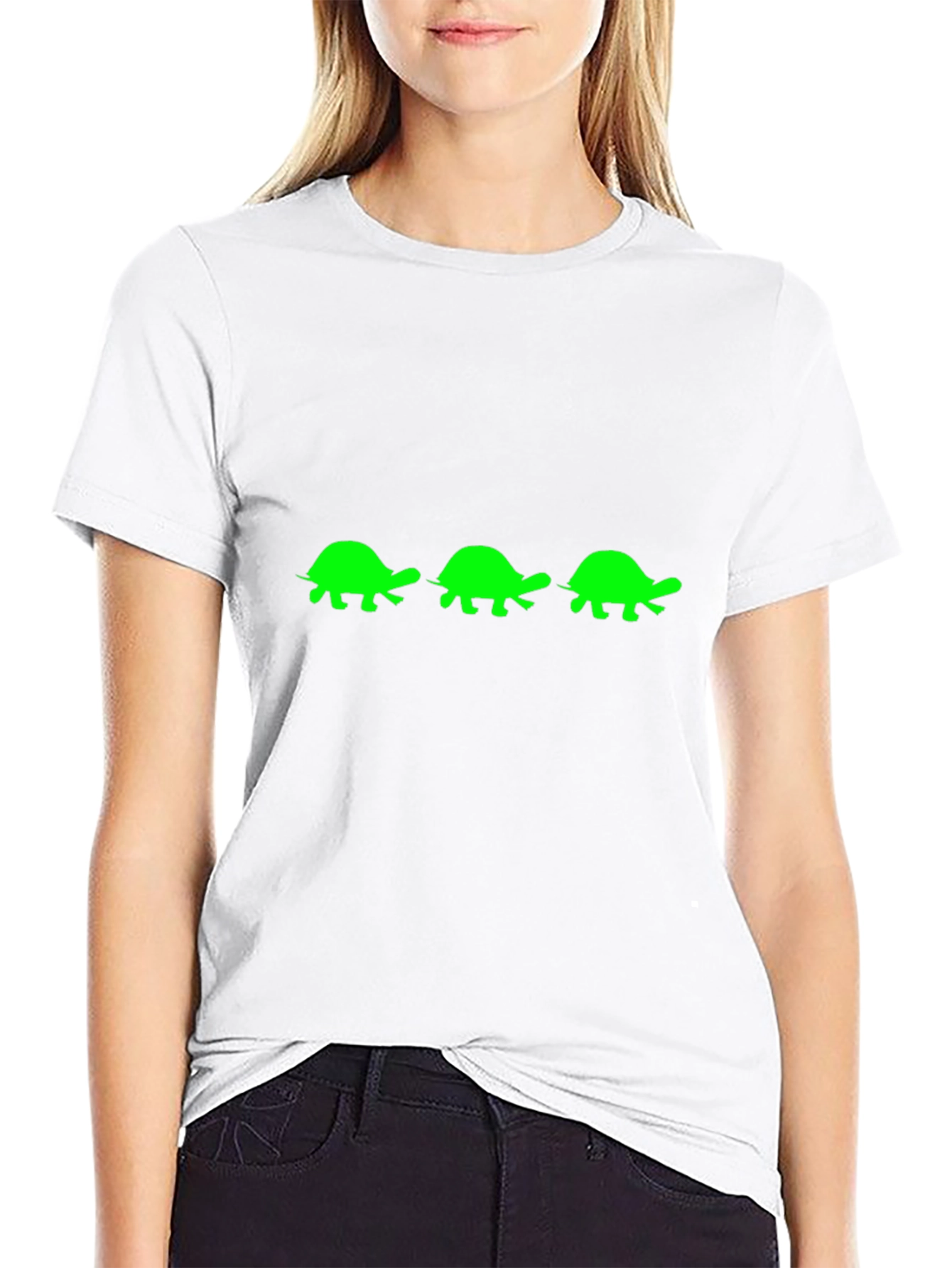 Turtle Trio Graphic Tee - Black