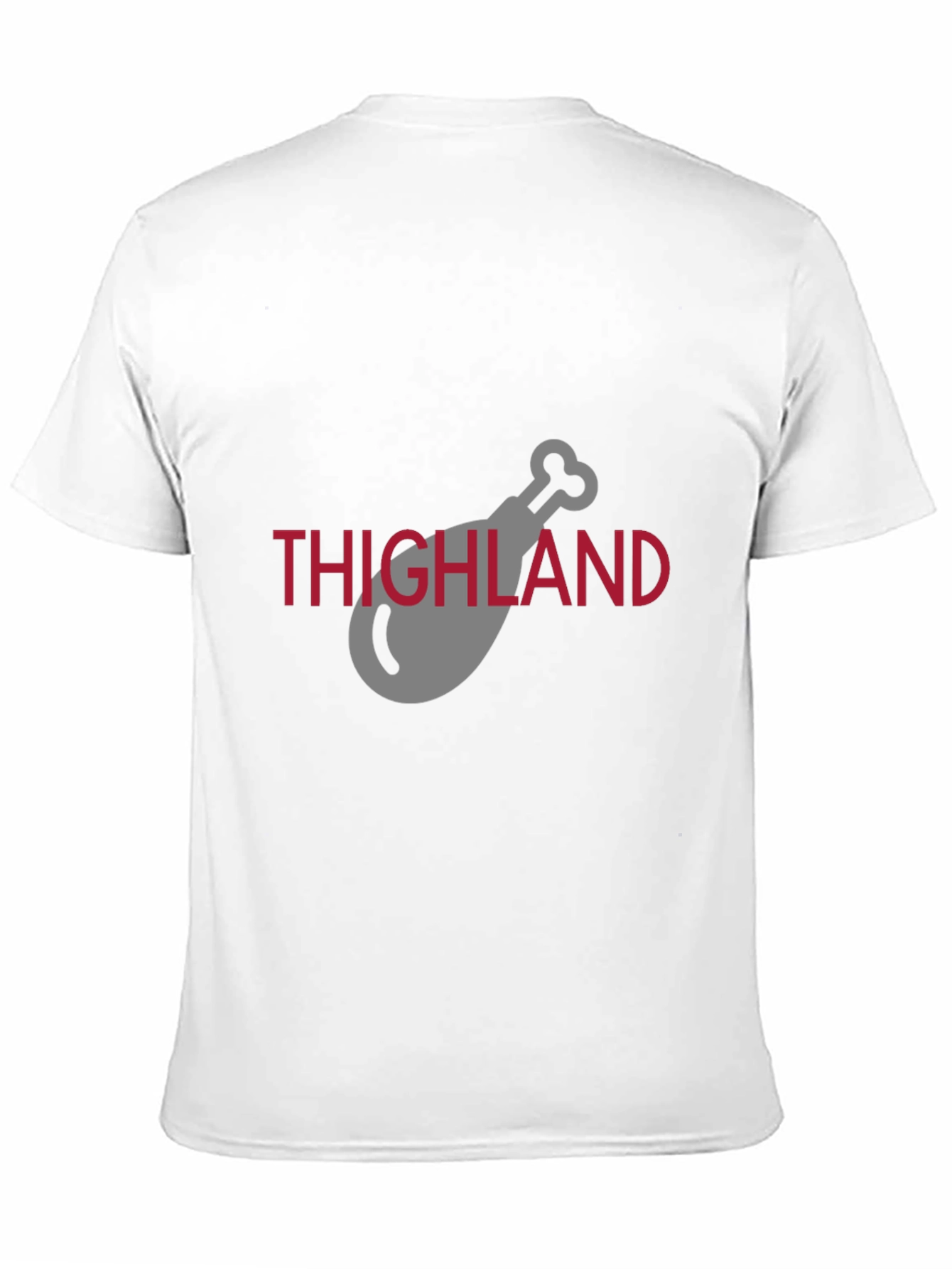 Thighland Chicken Leg Graphic Black T-Shirt