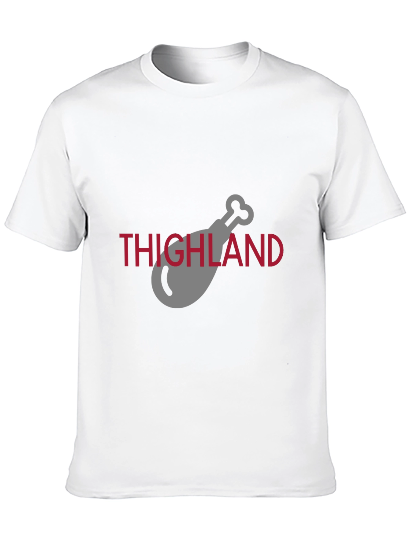 Thighland Chicken Leg Graphic Black T-Shirt