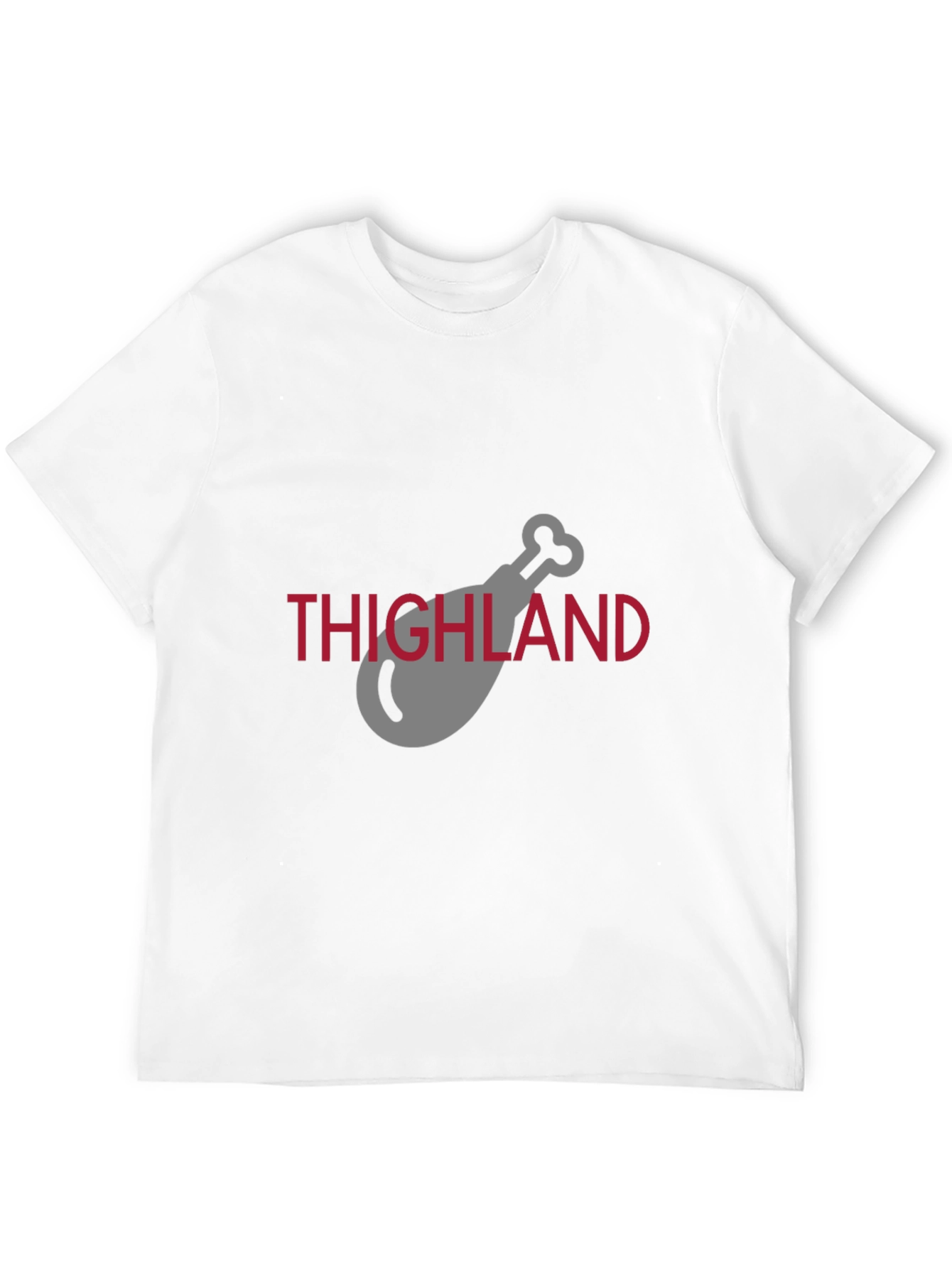 Thighland Chicken Leg Graphic Black T-Shirt