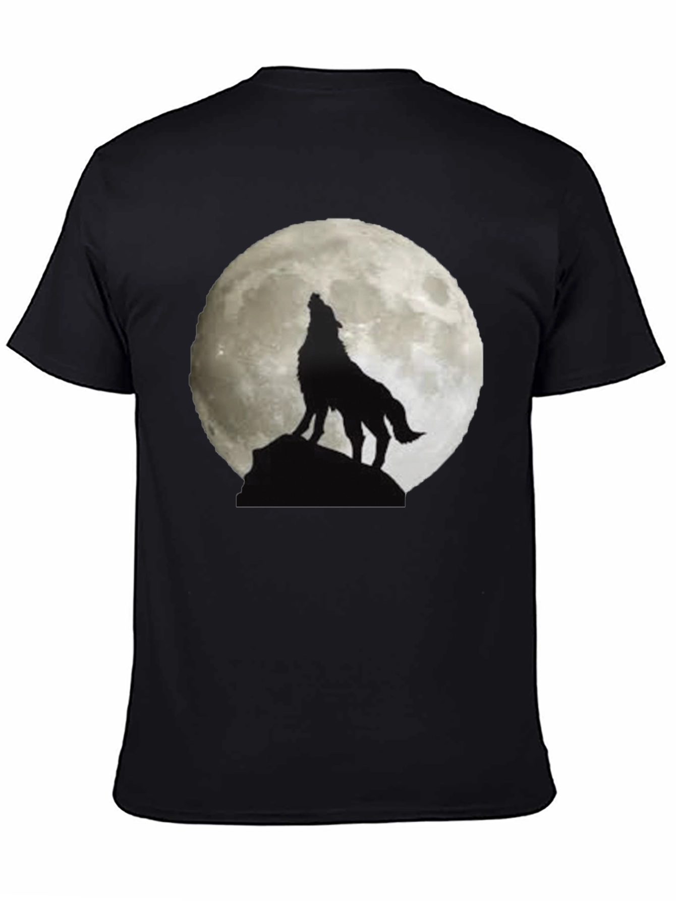 Wolf Moon Graphic Tee - Mens Black T-Shirt
