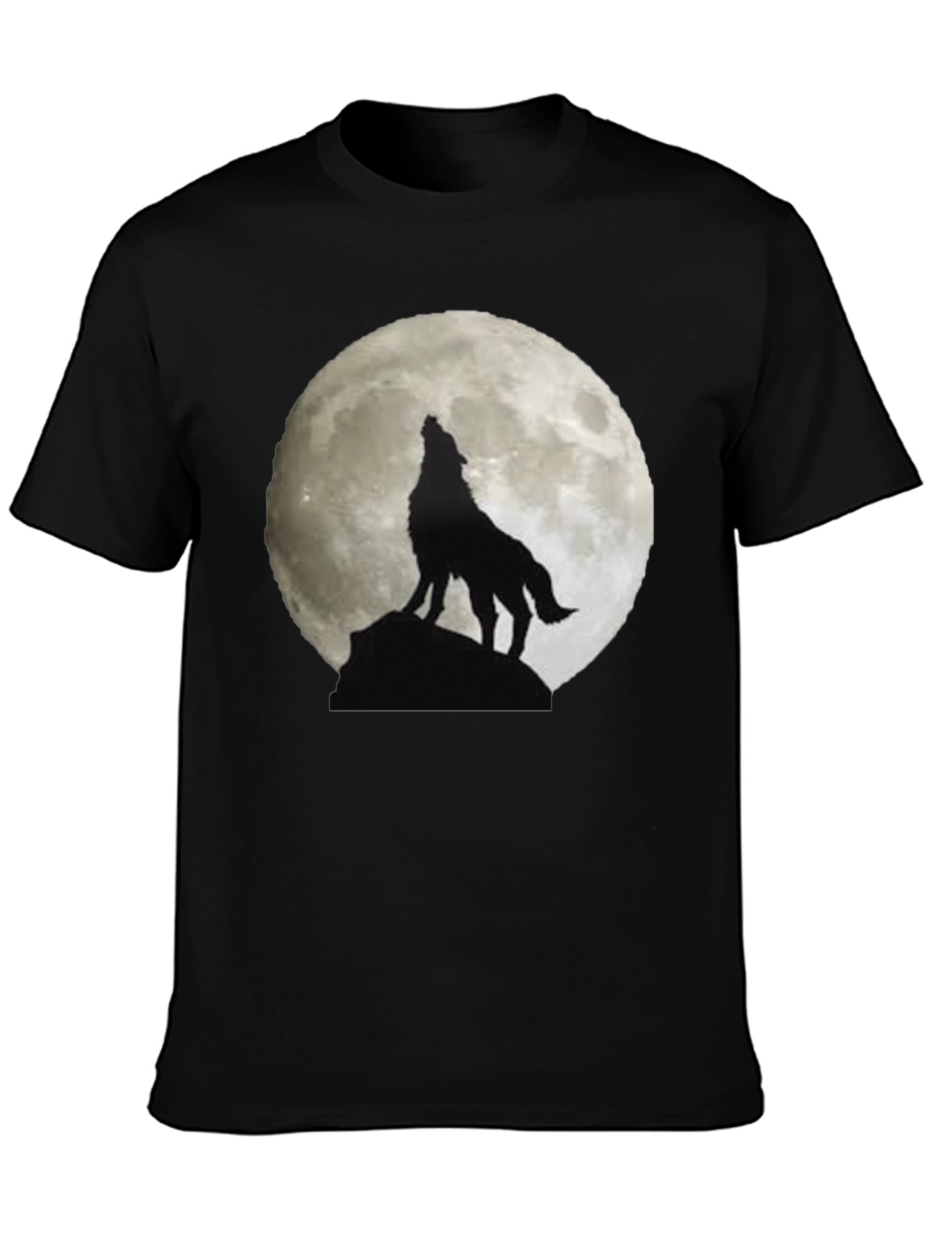 Wolf Moon Graphic Tee - Mens Black T-Shirt