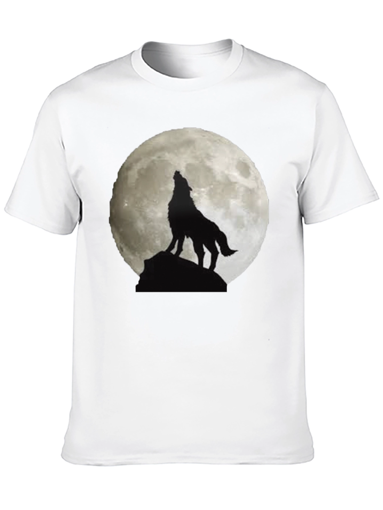 Wolf Moon Graphic Tee - Mens Black T-Shirt