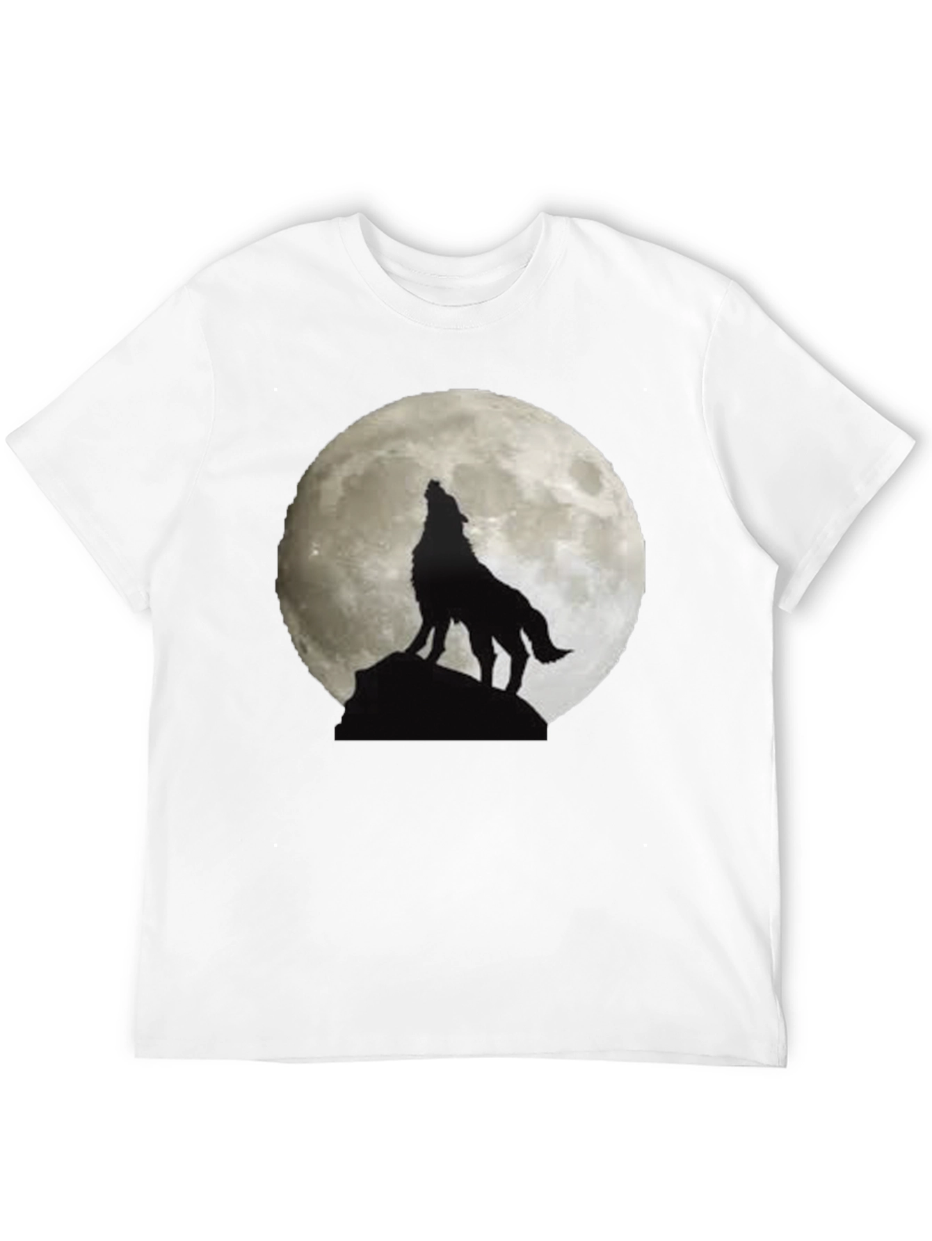 Wolf Moon Graphic Tee - Mens Black T-Shirt