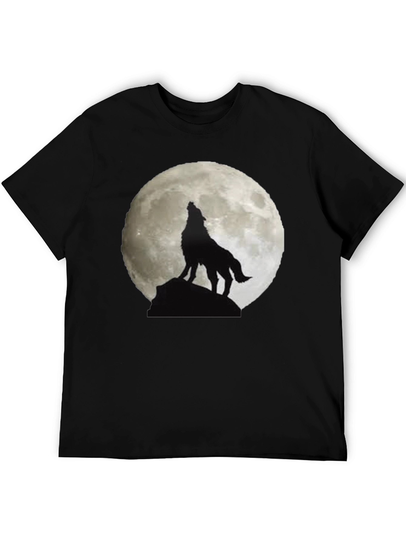 Wolf Moon Graphic Tee - Mens Black T-Shirt