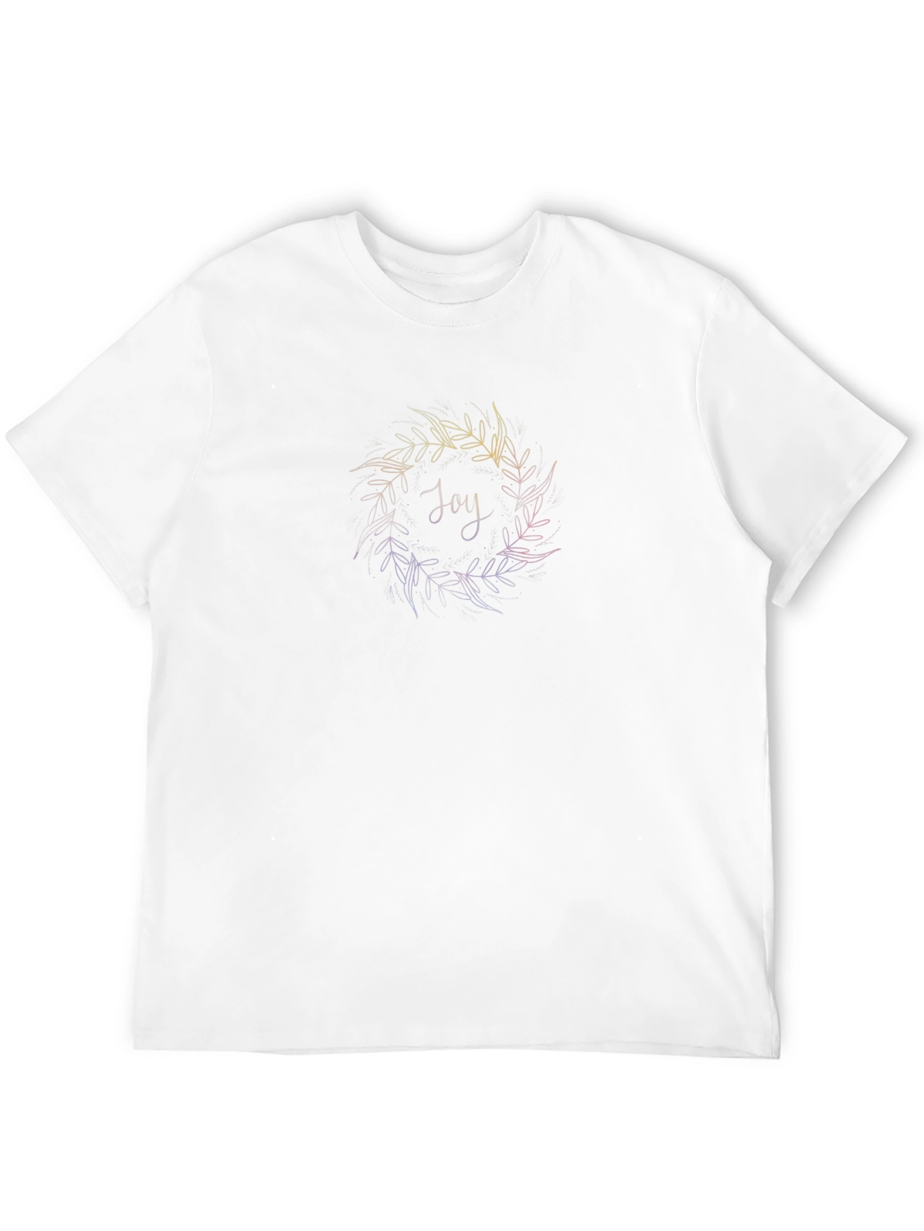 Joy Wreath Graphic Tee - Black