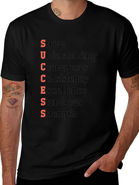 Motivational SUCCESS T-Shirt - Strive for Greatness