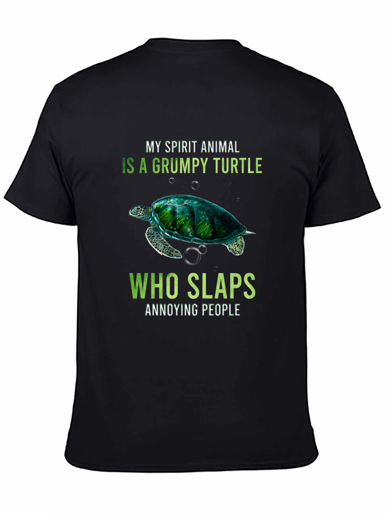 Grumpy Turtle Slaps Annoying People T-Shirt