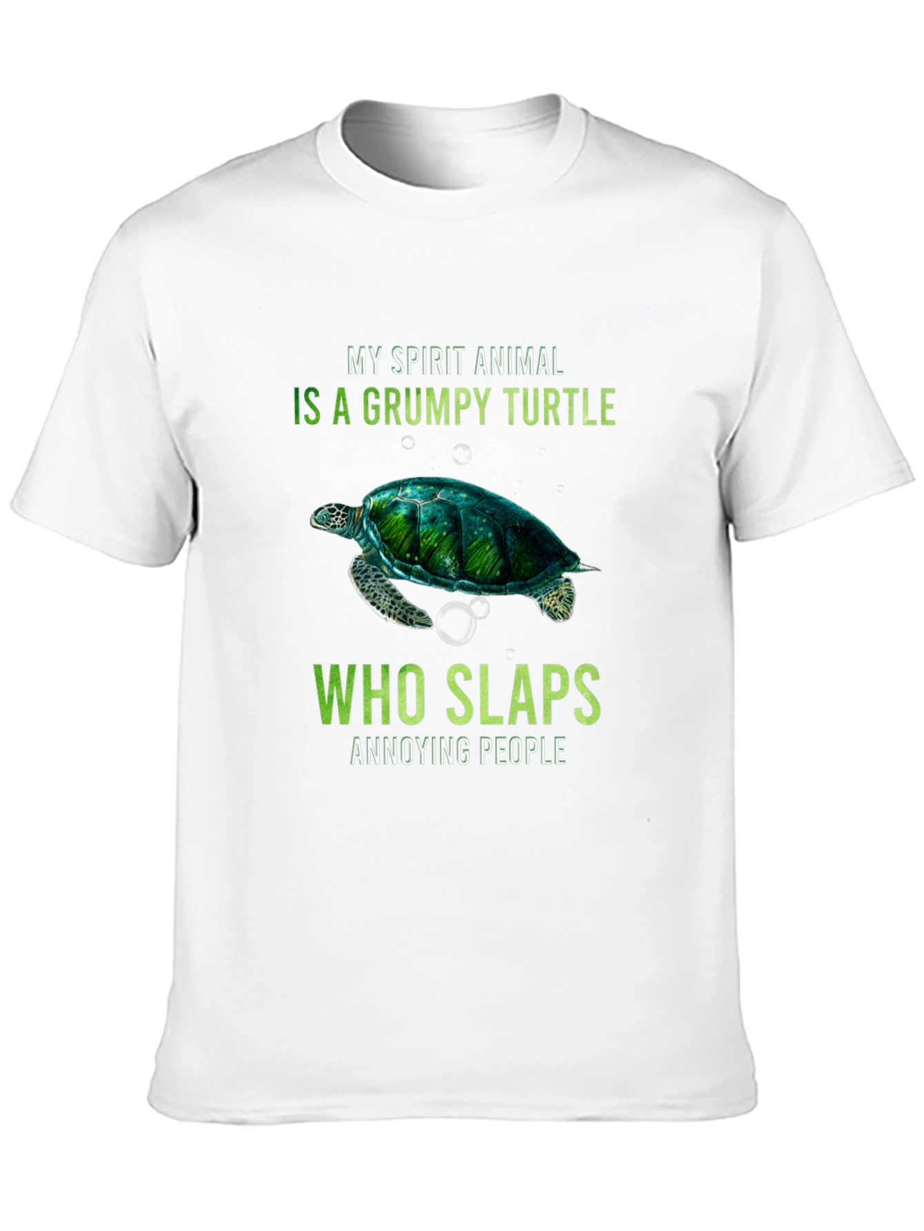 Grumpy Turtle Slaps Annoying People T-Shirt