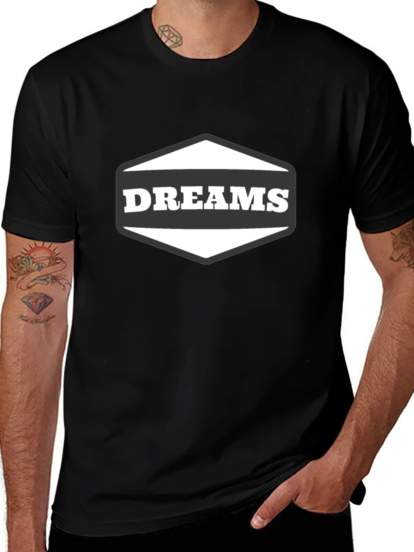 Dreams Graphic Black T-Shirt
