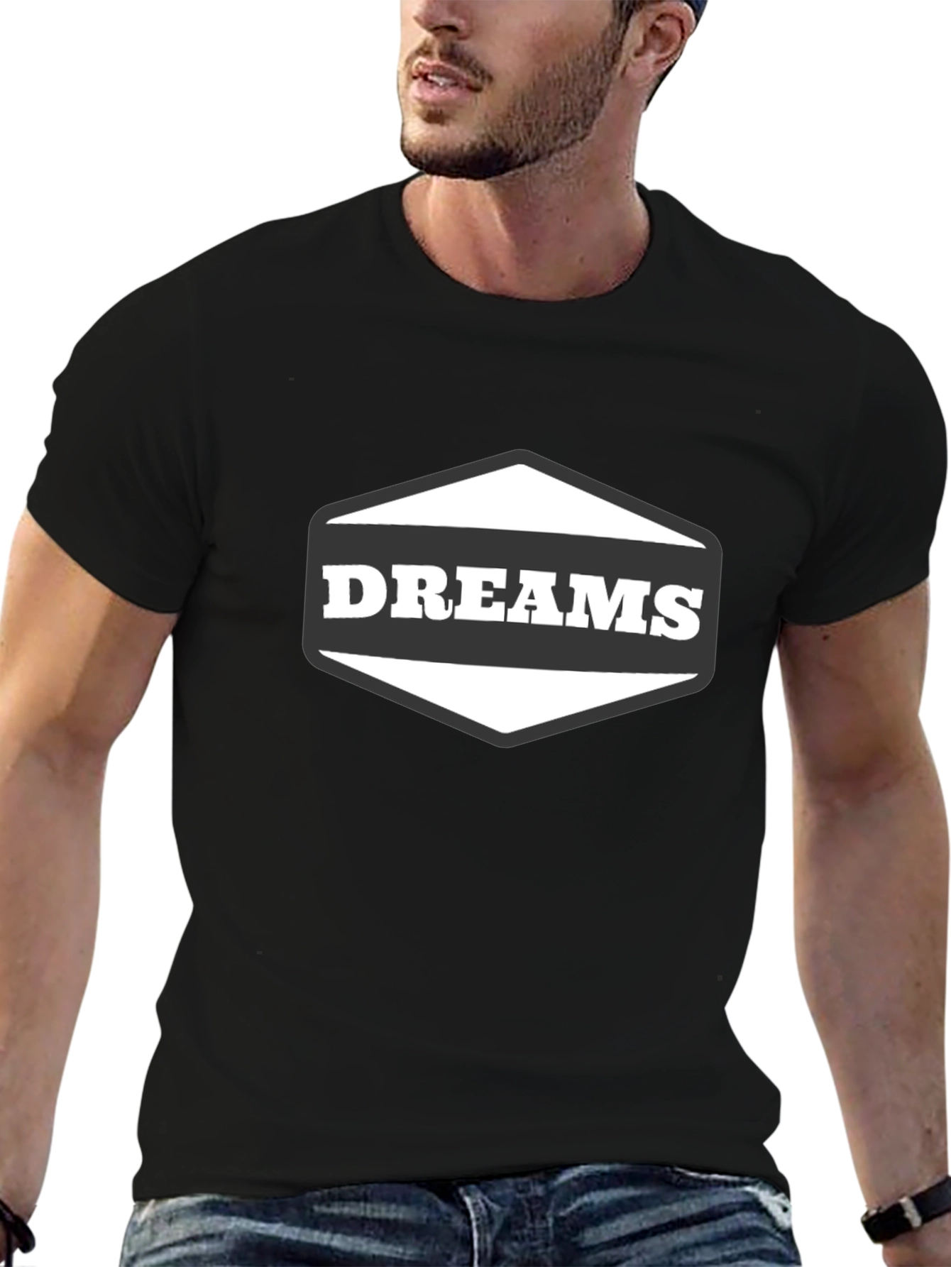 Dreams Graphic Black T-Shirt