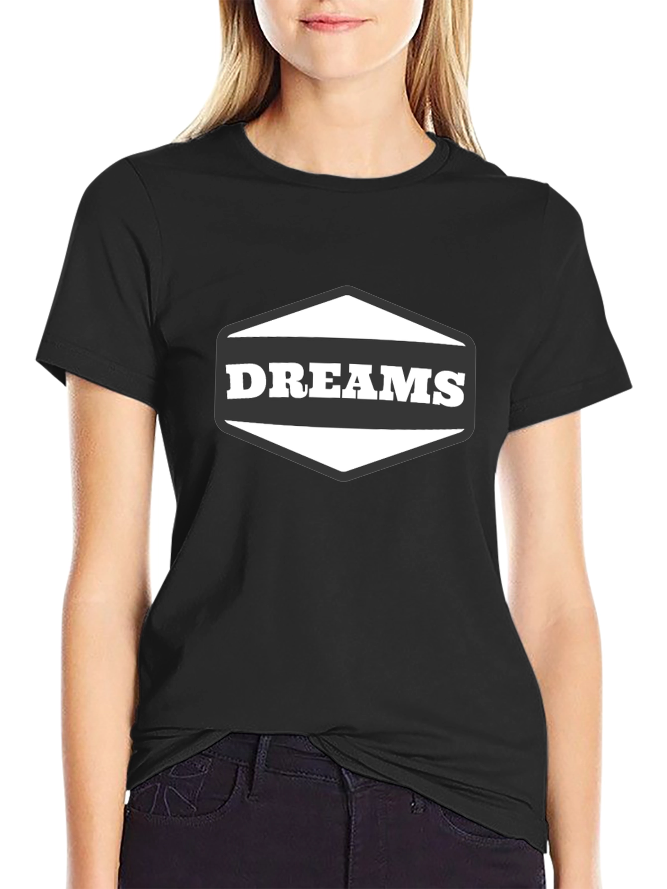 Dreams Graphic Black T-Shirt