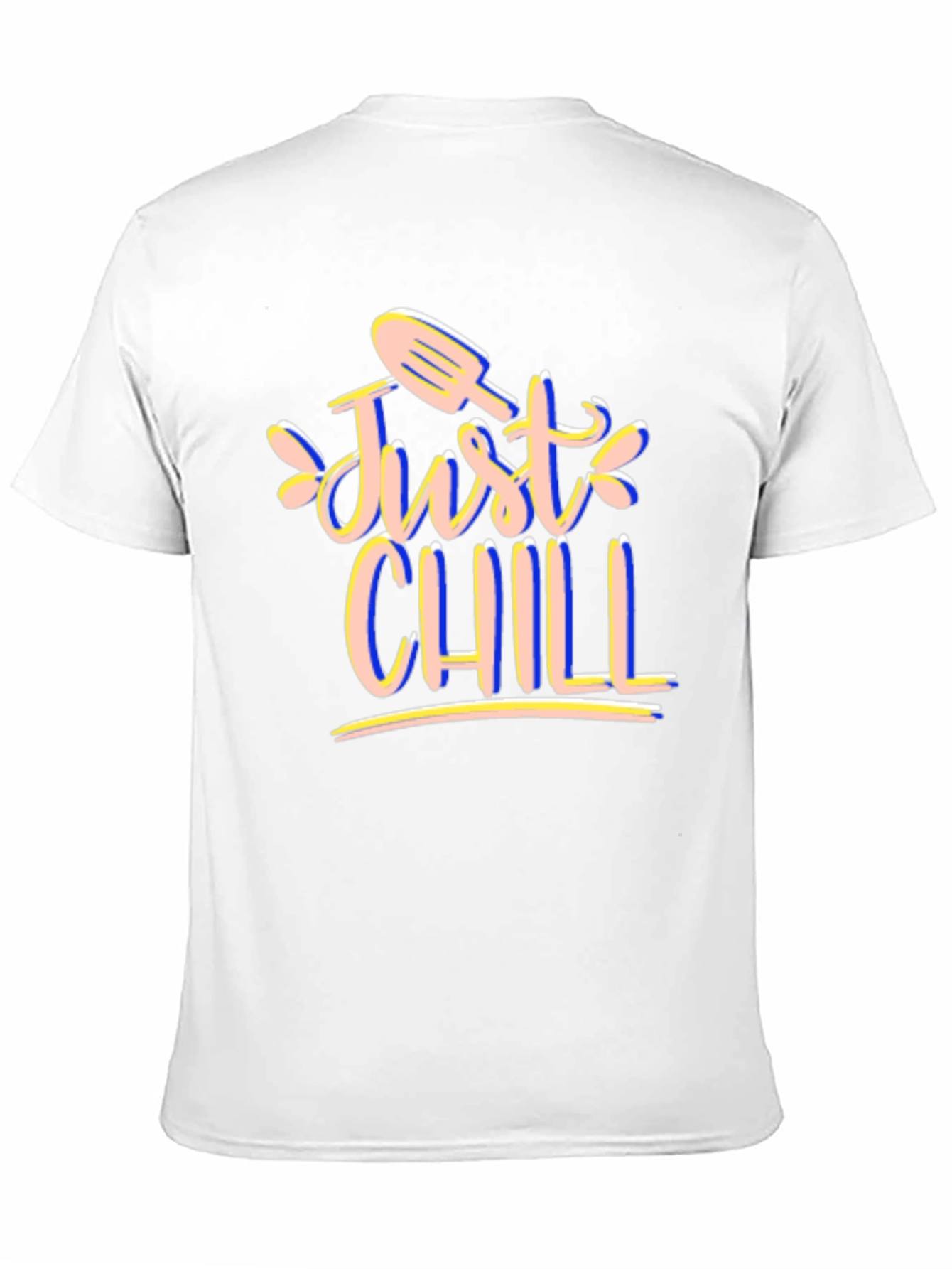Just Chill Graphic Tee - Black Cotton T-Shirt